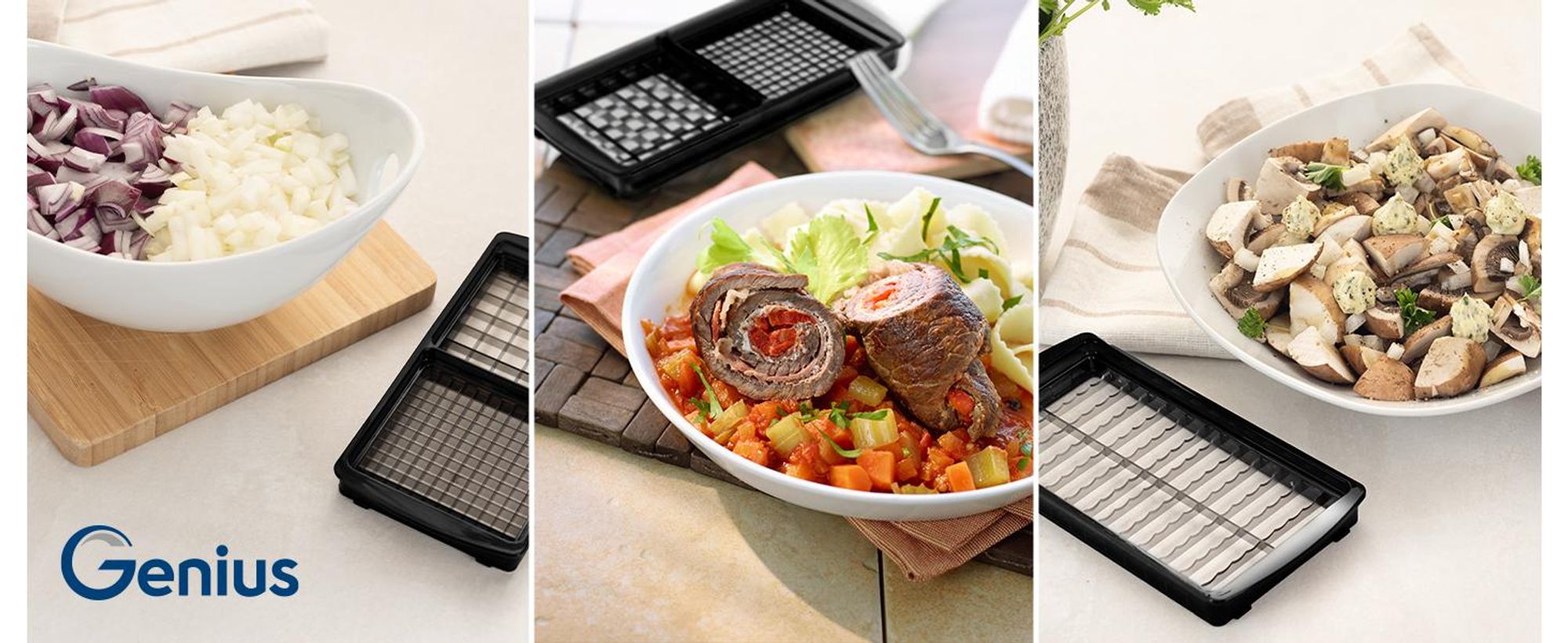 Genius Nicer Dicer Plus Gemüseschneider 17-tlg Jubiläums-Edition – Gemüsehobel Reibe mit 1.5L Auffangbehälter mit Deckel, Spiralschneider