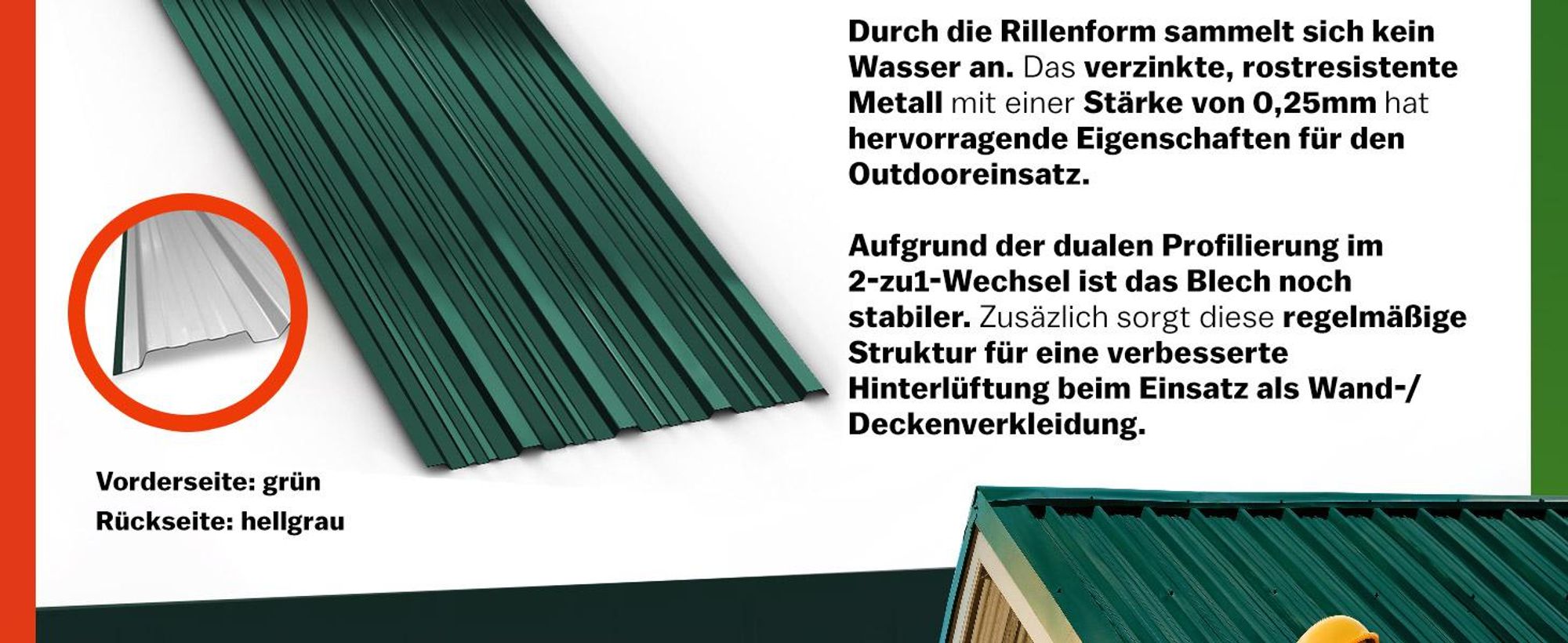 GARDEBRUK® 14x Trapezbech 110x46cm