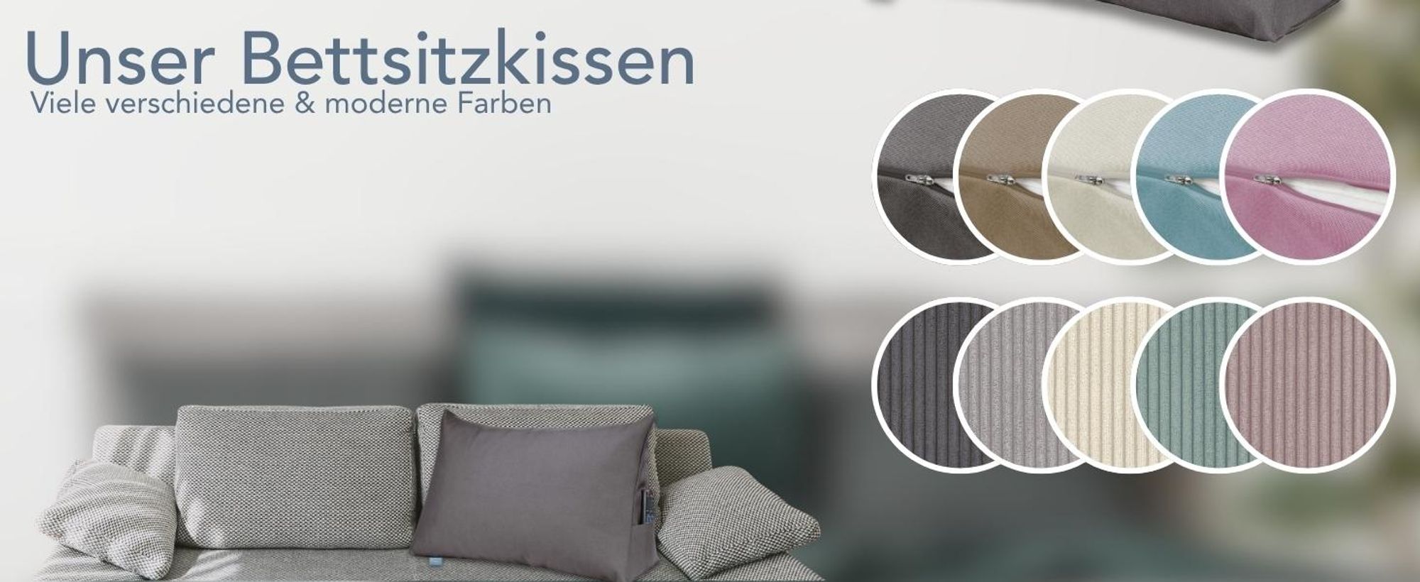 Rückenkissen | Lesekissen für Bett und Sofa | hellbraun | 70 x 40 x 20cm | Stabiles Bettsitzkissen | XDREAM