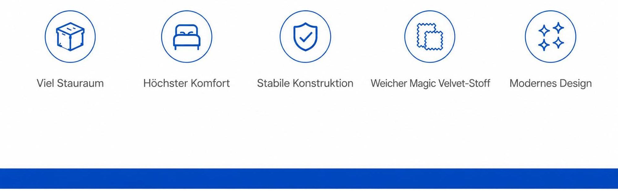 Polsterbett TEDDY : Stauraum, Komfort, stabile Konstruktion und Velvet-Stoff