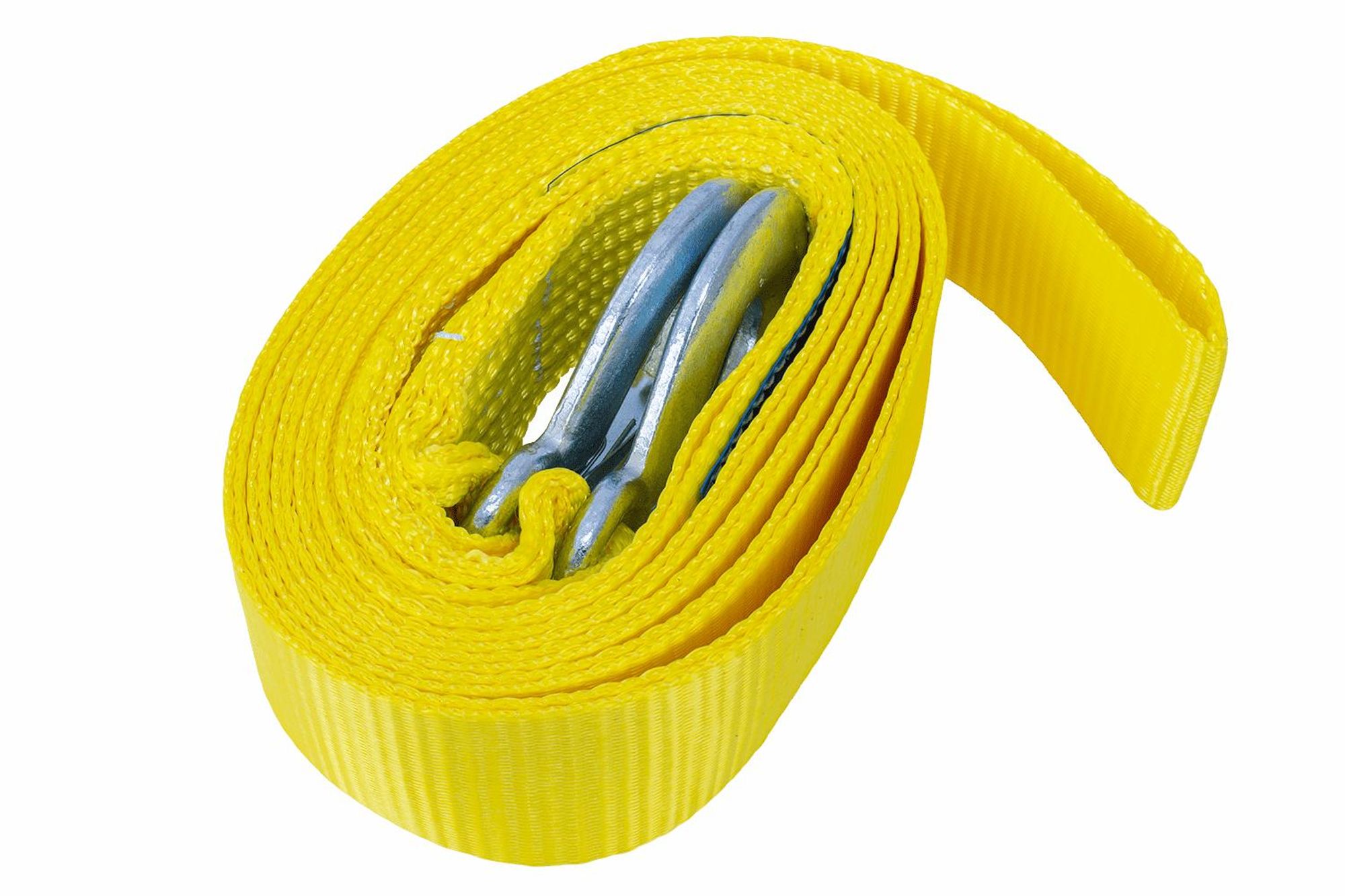 Tažné lano s háky Tažný popruh 4,5m/50mm/3t žlutý
