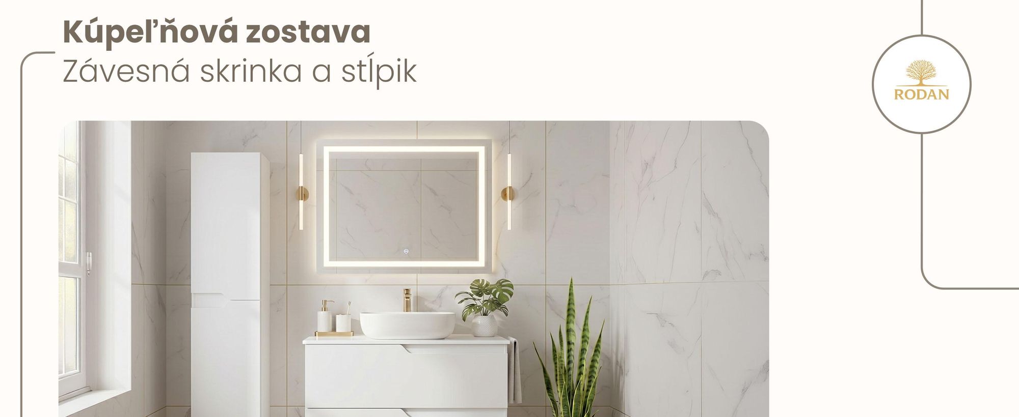 RODAN, moderná skrinka pod umývadlo, skrinka do kúpeľne, kúpeľňový nábytok, kúpeľňová skrinka