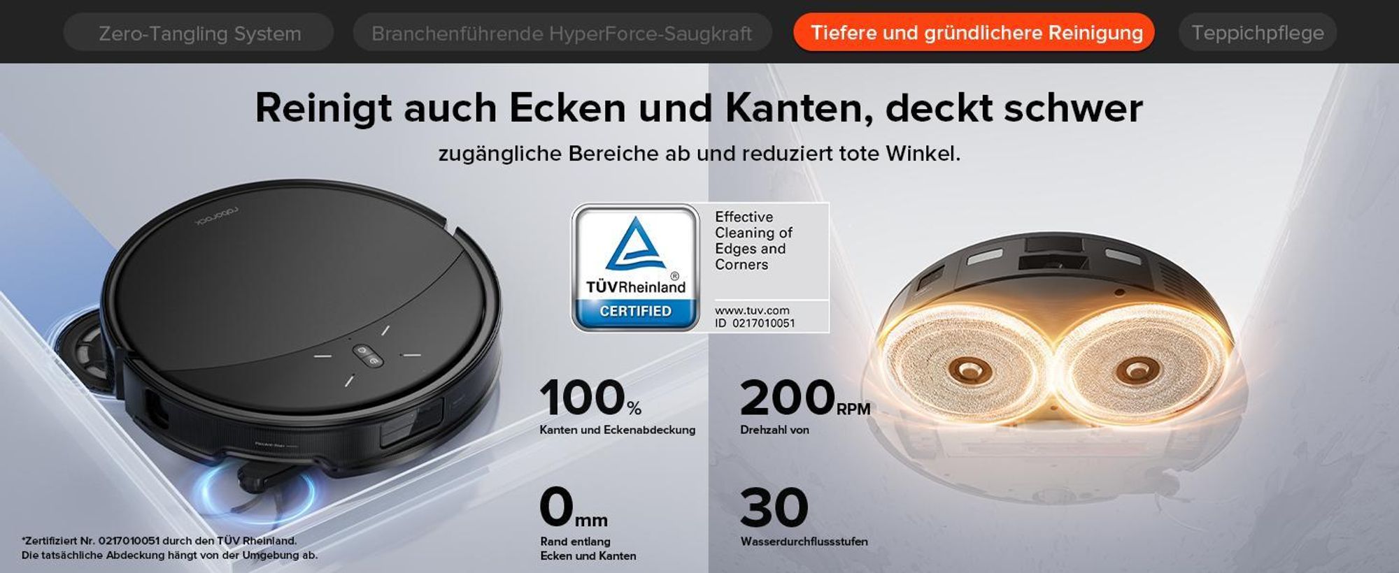 Roborock Saros 10R Set Staubsauger Roboter mit Wischfunktion, 22,000 Pa, Automatische Mop-Entfernung, 7,98cm Ultra-Slim Design, StarSight System 2.0