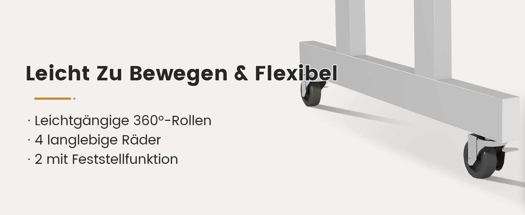 GTPLAYER Höhenverstellbarer Schreibtisch, Computertisch Laptoptisch mit Schubladen,Tisch höhenverstellbar 80 * 50*(73-115) cm Standing Desk mit Rollen