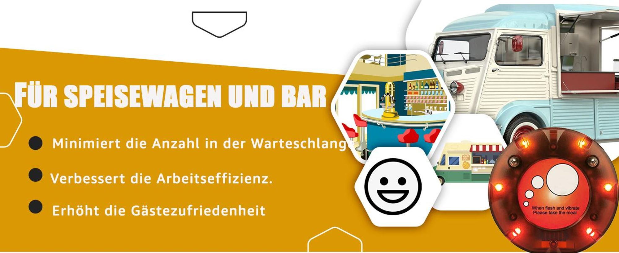 Retekess TD158 Pager System, Pager Rufsystem, LED-Röhrenanzeige, 4 Anrufmodi, Akku mit Großer Kapazität, Stumme Tastatur, Restaurant Pager, Pager für klinik, Hotel(mit Digitalröhre)