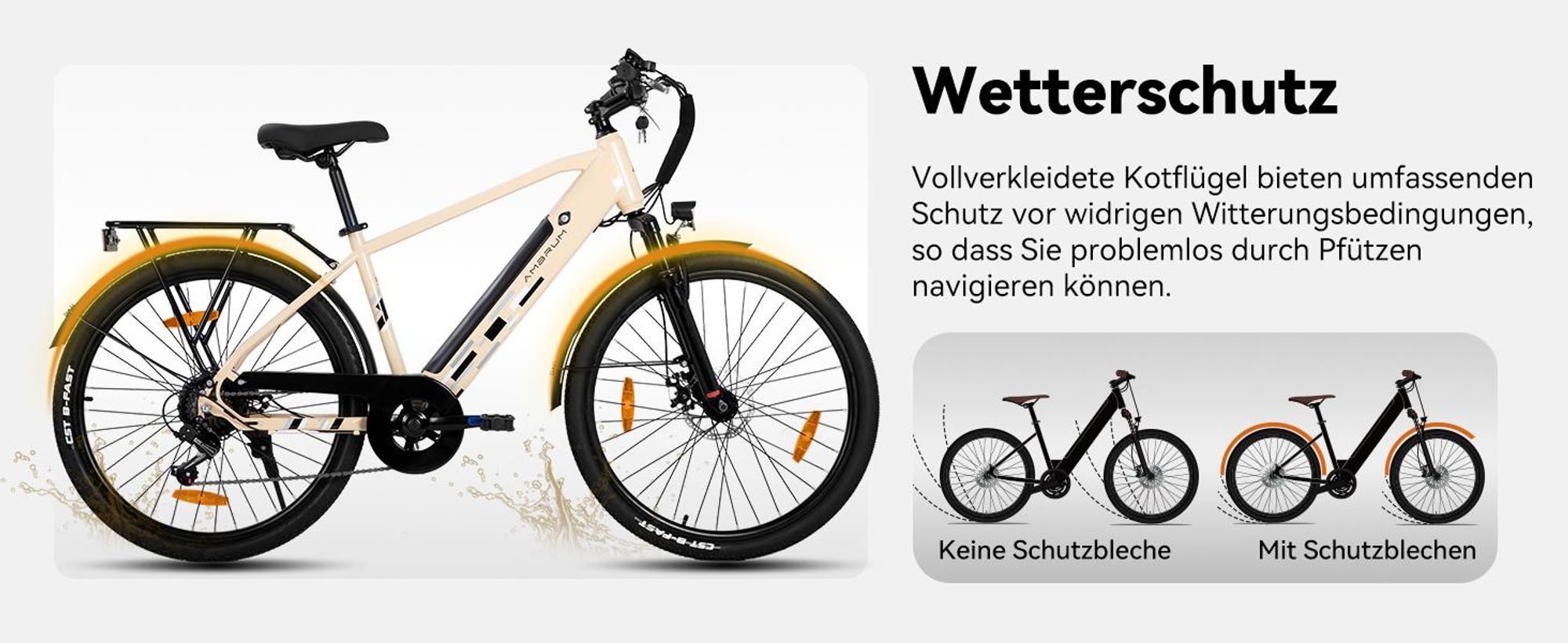 Hiland 26 Zoll Elektro Mountainbike, E-MTB mit 250W Motor, 36V 7.8Ah Batterie, Scheibenbremsen, 7-Gang E-Mountainbike für Männer Frauen