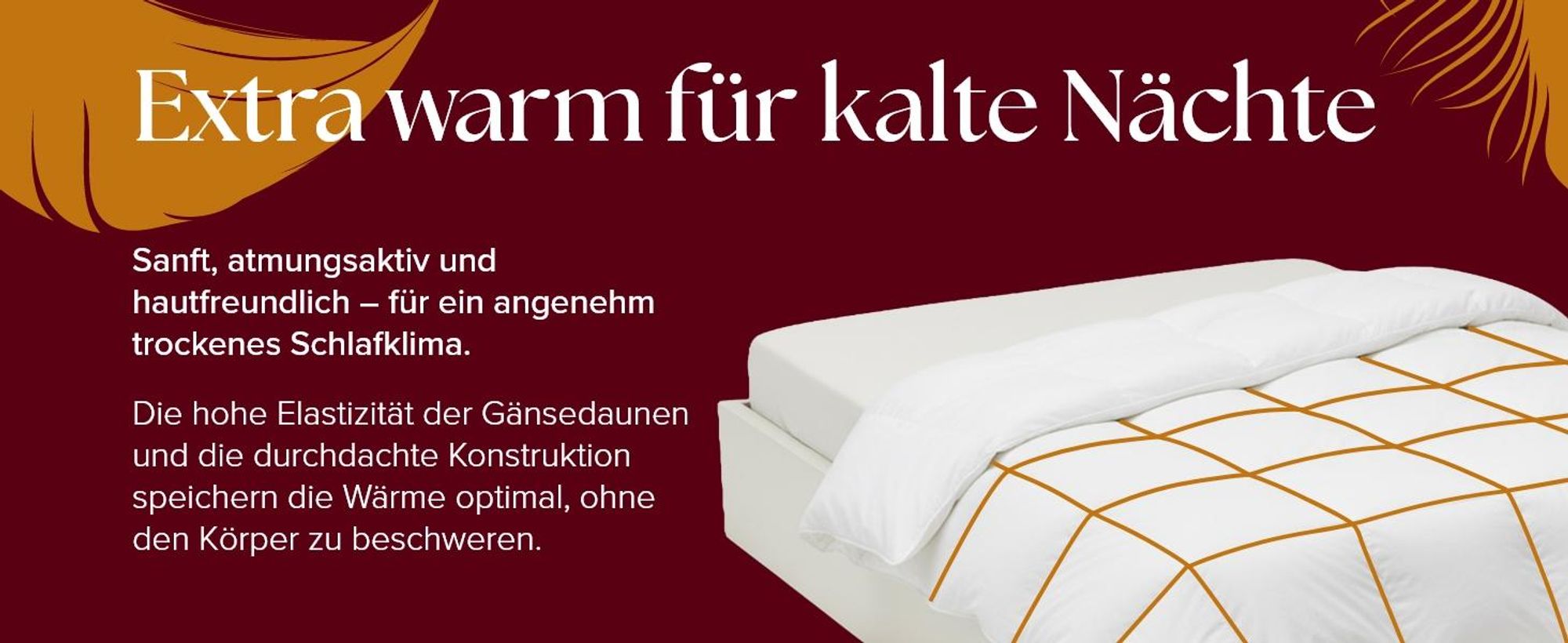 MAXIGA Winter Daunendecke 135x200 – 100% Gänsedaunen, extra warm 1800g, atmungsaktiv & waschbar,  , Allergikerfreundlich