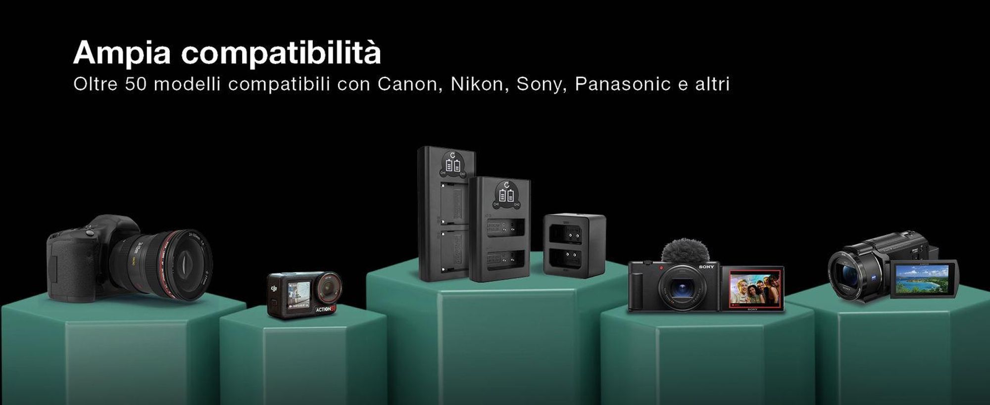 CELLONIC 2x Batteria per Fotocamera Compatibile con Leica D-LUX, D-LUX (Typ 109), D-LUX 7, BC-DC15 – (980mAh, 7.4V) + Caricabatterie Doppio