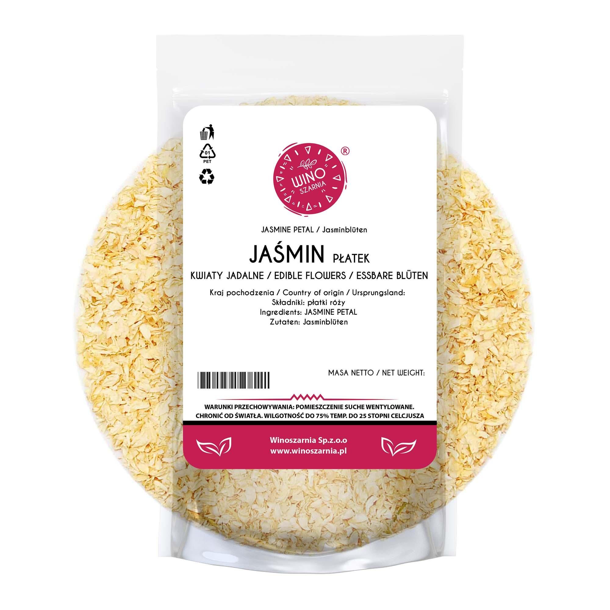 Jaśmin kwiat suszony płatek - 1kg Kwiaty Jadalne