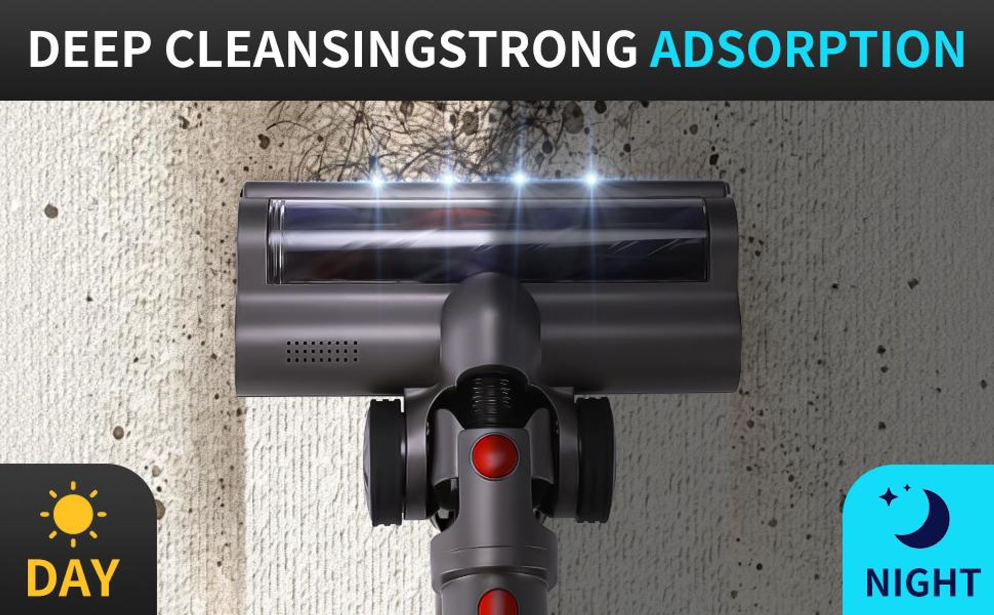 Verwicklungsfreier Ersatz-Staubsaugerkopf mit Schnellverschluss für Dyson V7V8V10V11V15 Motorisierte Bürstenwalze für Teppiche, Läufer und Hartböden