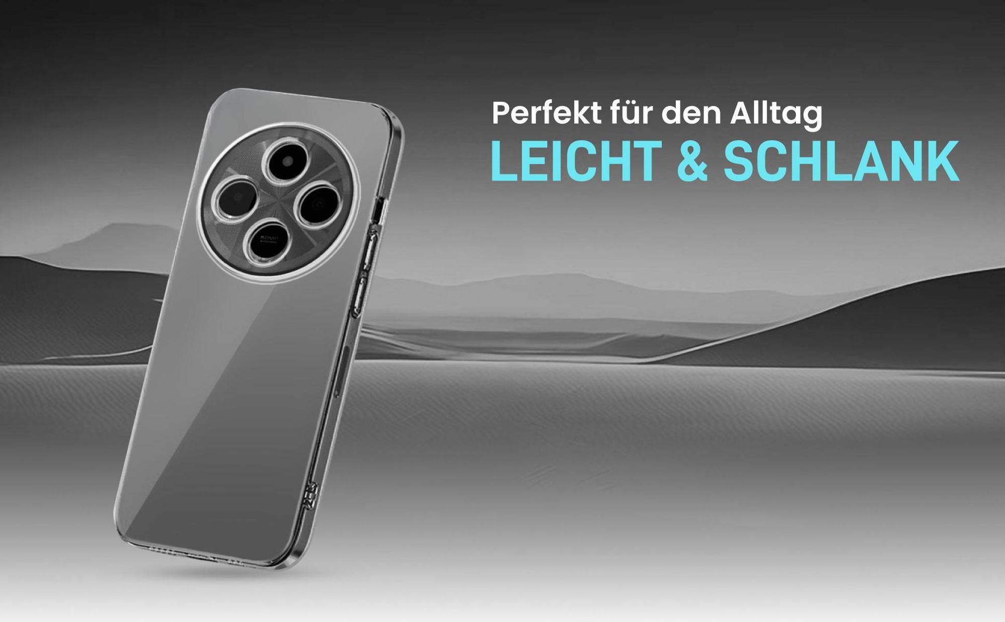 Hochtransparente Hülle für einen schlichten Look kompatibel mit Xiaomi Redmi 14C