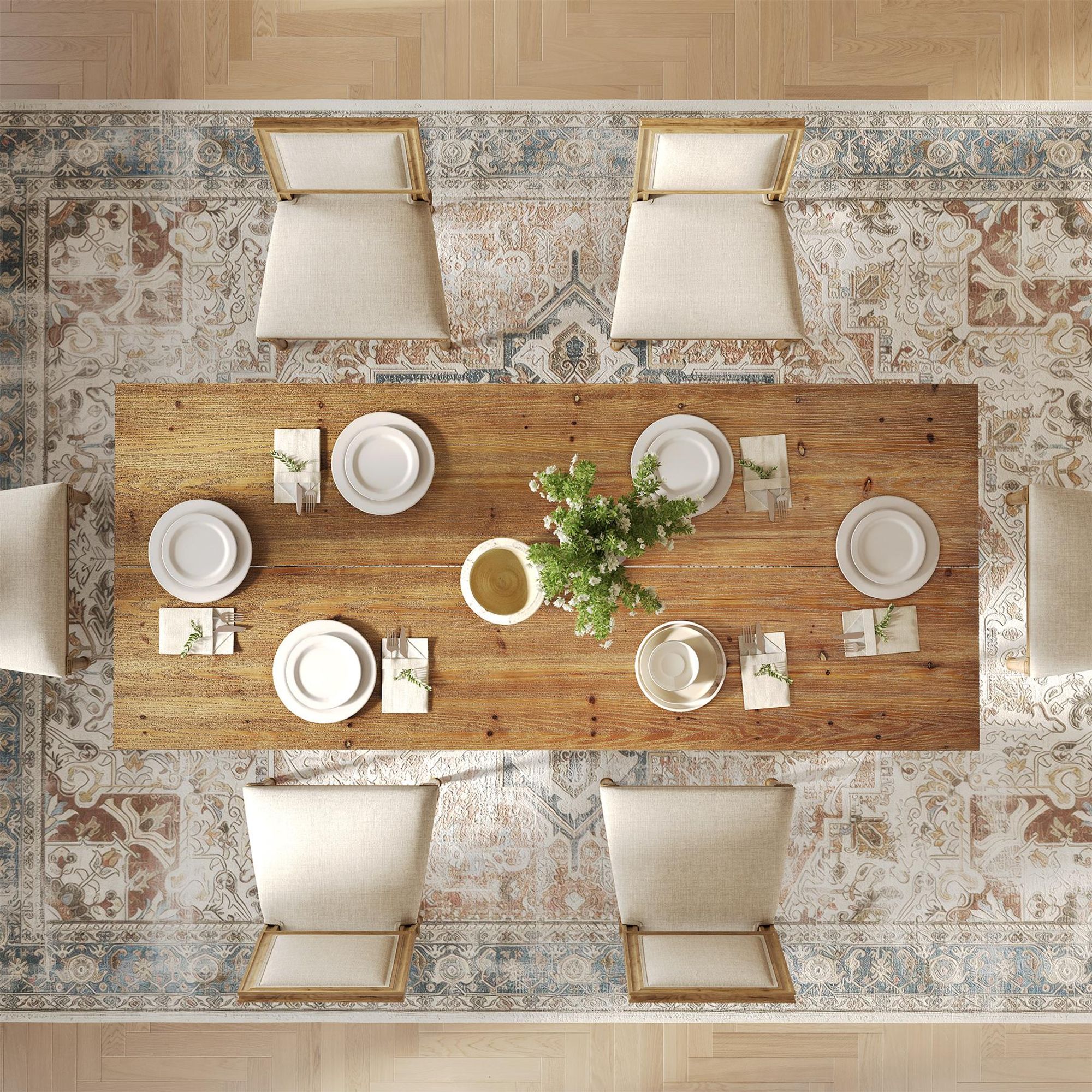 Industrieller Esstisch für 4–6 Personen, 160 cm langer Küchentisch aus Massivholz mit robusten Metallbeinen, ideal für Esszimmer, rustikales Braun