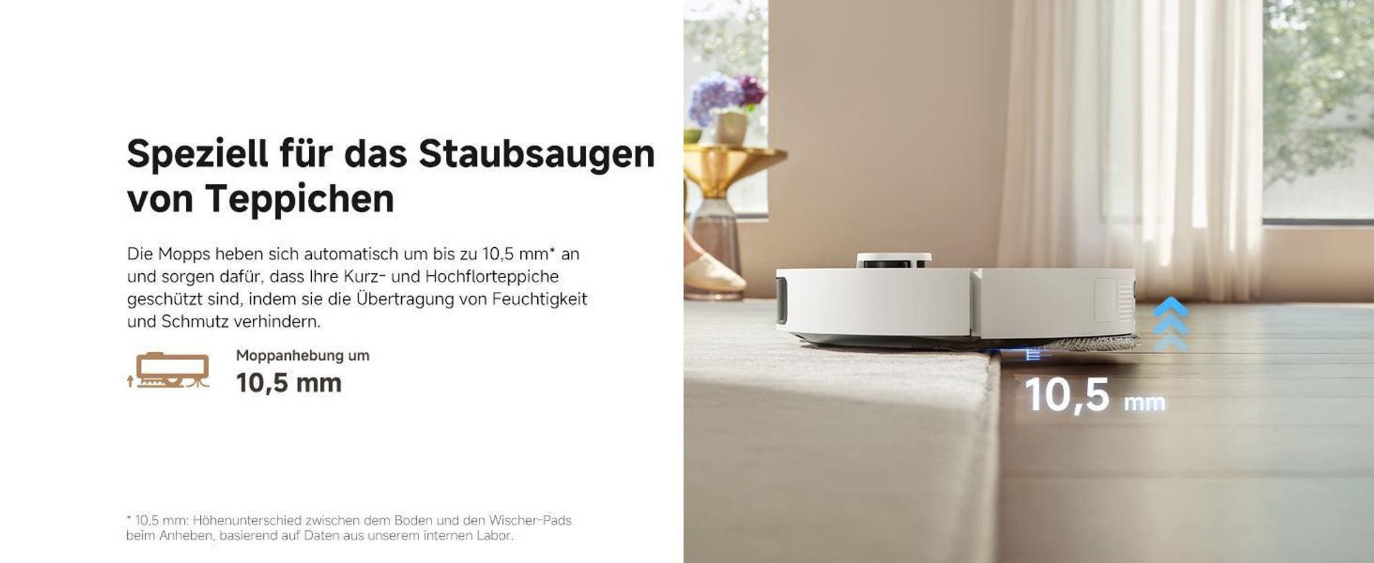 Dreame L10s Ultra Gen3 Staubsauger Roboter mit Wischfunktion&Selbstreinigender Mopp,25KPa Saugleistung,Haustiermodus,All inOne Dock,Teppichreinigung