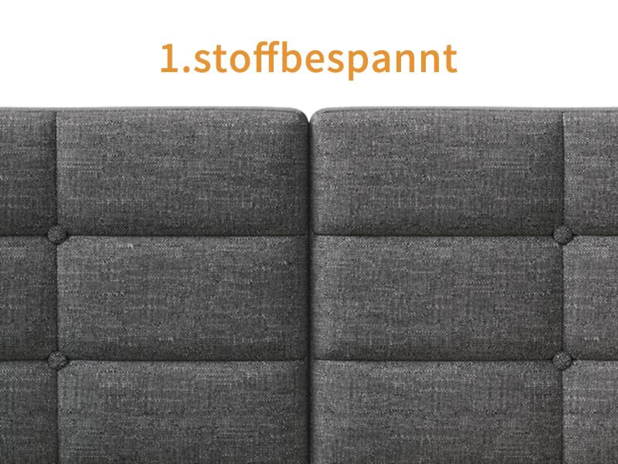 INONEFT Polsterbett Einzelbett 90×200cm,Tagesbett mit LED und USB/C,L-förmiges Holz-Plattformbett mit 2 Schubladen und Lattenrost,Leinen, Grau