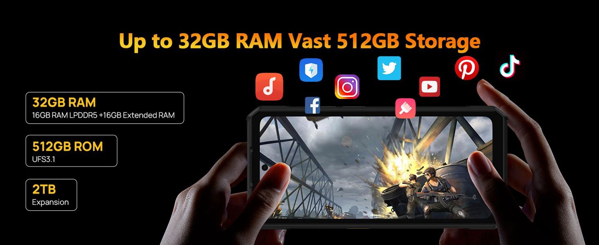 32 GB RAM + 512 GB ROM+Dimensity 7300X+Dual 5G