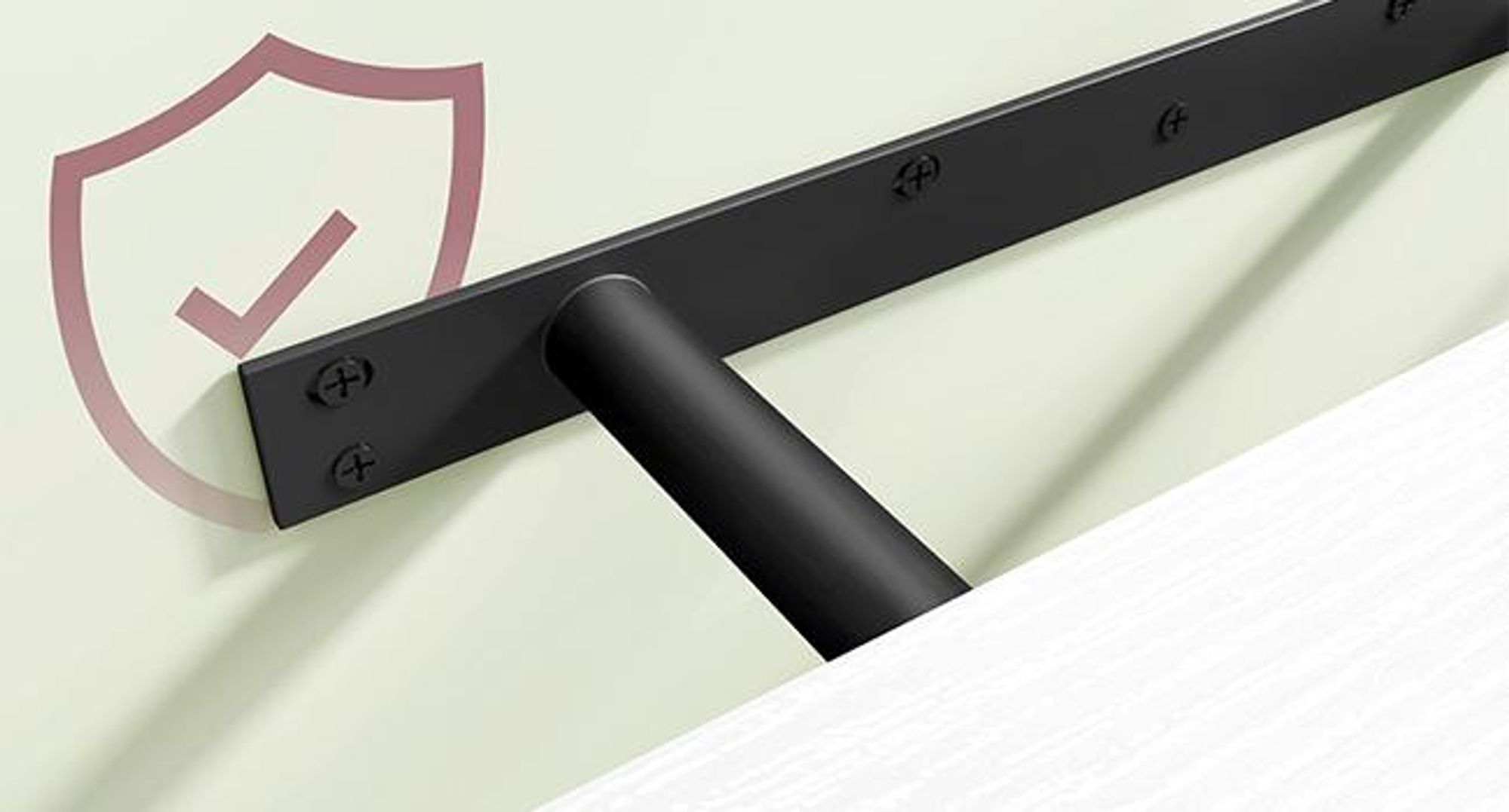 VASAGLE Wandregal, Schweberegal, 20 x 60 x 3,8 cm, für Bilderrahmen, schneeweiß