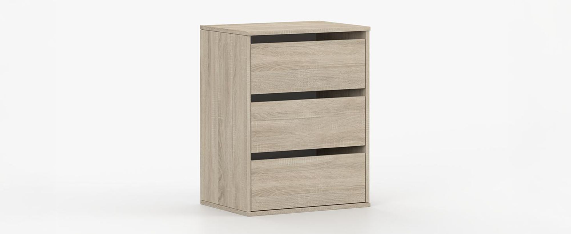 Schubkasteneinsatz Kleiderschrank 55 cm Sonoma Eiche/Sonoma Eiche – Schrank Organizer mit Behältern, Aufbewahrungssystem