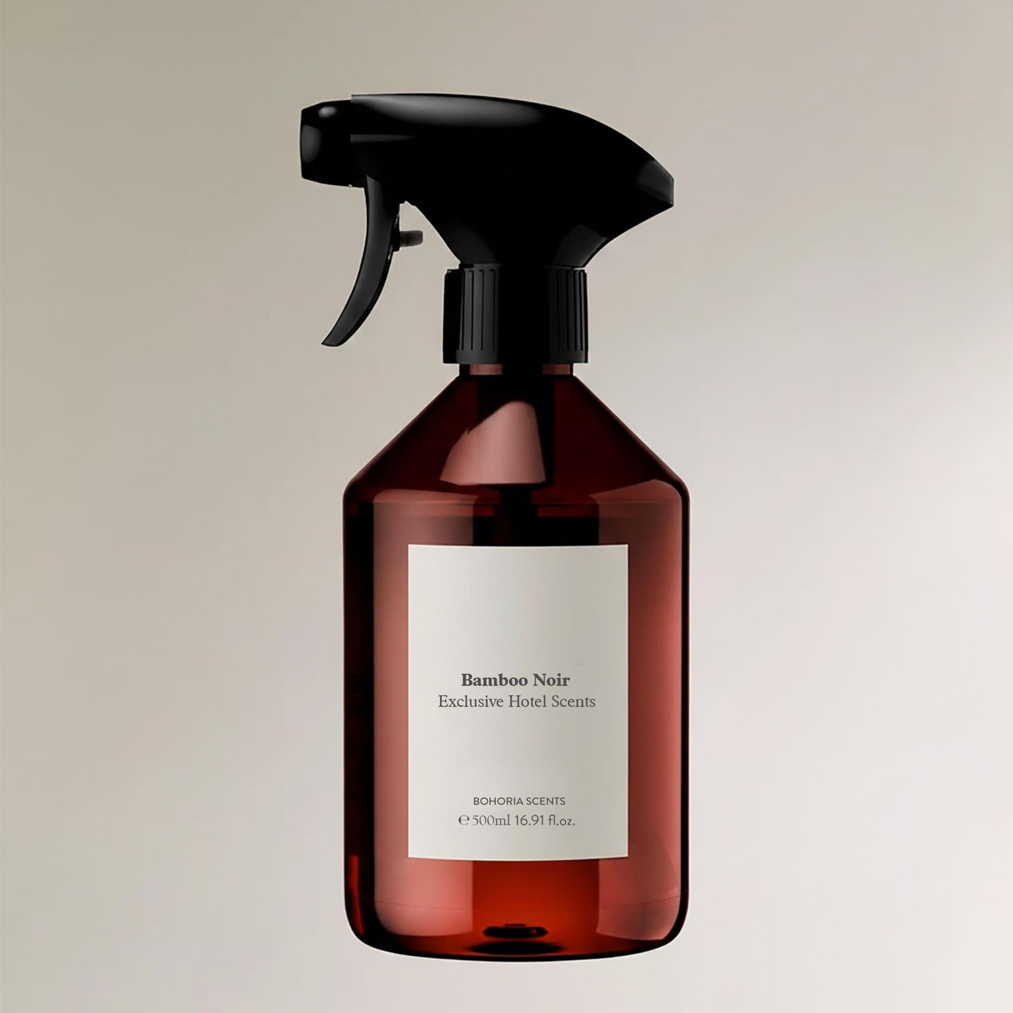 BOHORIA® Raumspray 500 ml Bamboo Noir – Hotel Duft mit Jasmin, Zitrone, Apfel & Amber-Moschus – r Raumduft für Zuhause
