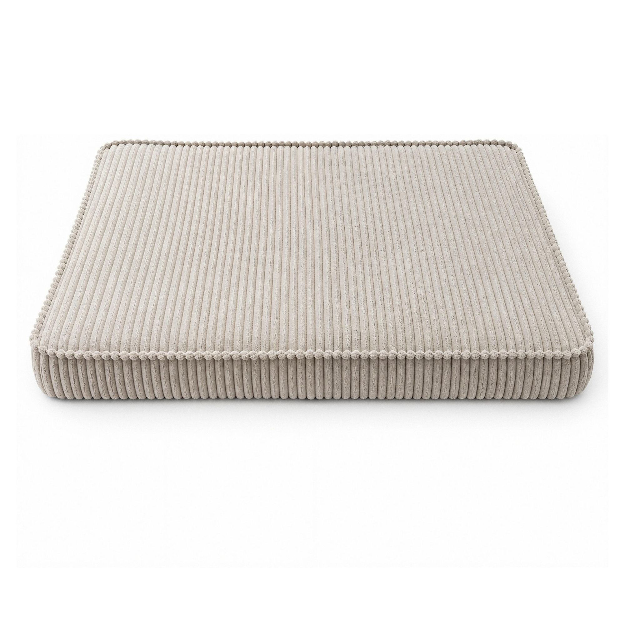 Hundebett Hundekissen Hundematte Cord Xl 120X80 Cm Braun