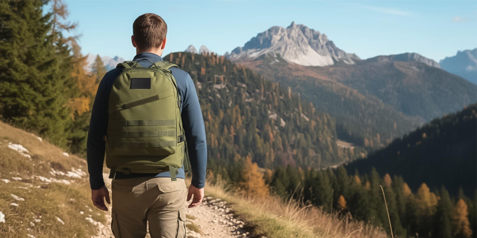 Taktischer Militär Rucksack 20-40L, Outdoor Trekkingrucksack Army Green, Kompakt & Robust für Wandern, ASG & Sport, EVI SPORT Warpack Grün