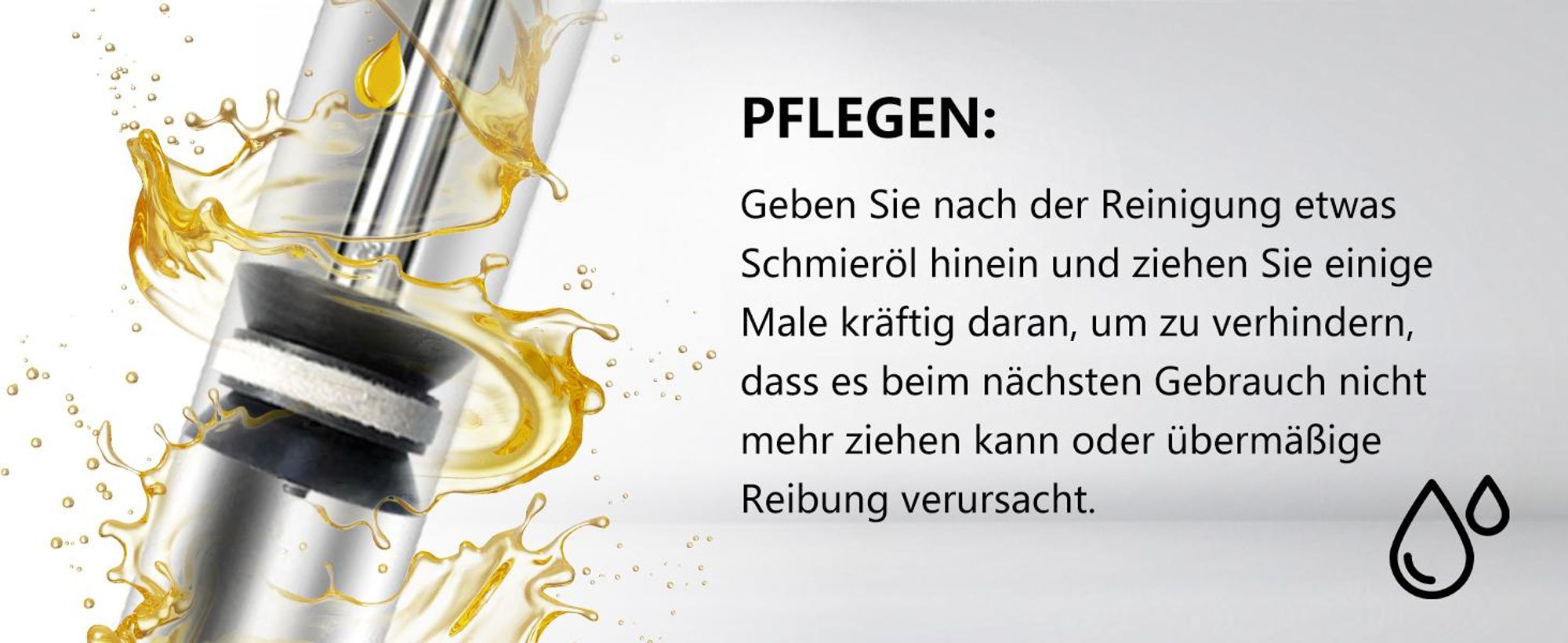 Fugenpistole für Mörtel, Edelstahl Mörtelspritze, Mörtelpresse für Fugenmassen Spachtel, Handmörtelpumpe, mit 5 Düsen