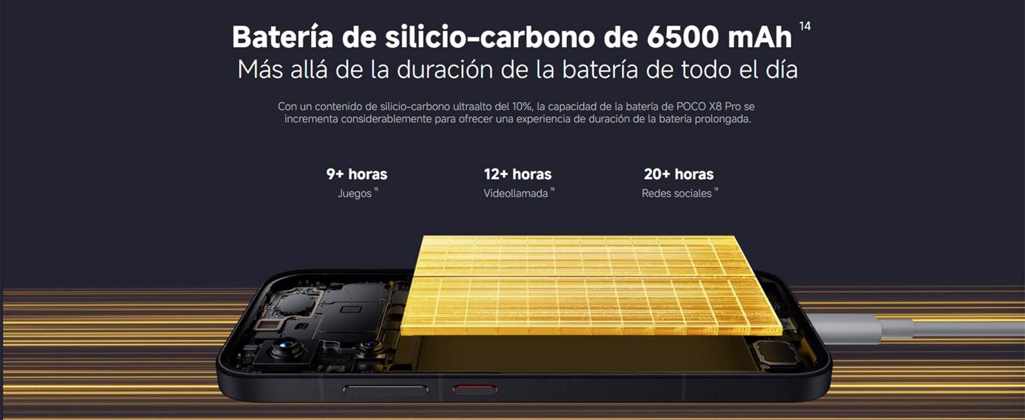 XIAOMI POCO X8 Pro, pantalla de 16,7 cm (6,59"), resolución de 2756 x 1268 píxeles, 8 GB de RAM, 256 GB de almacenamiento, cámara de 50 MP, color verde