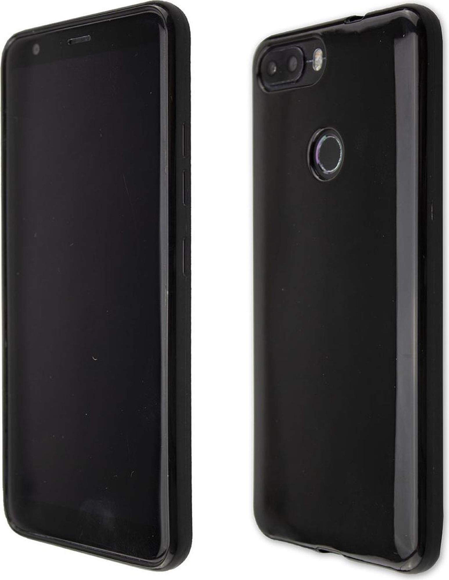 caseroxx Schutz-Hülle TPU-Hülle kompatibel mit Gigaset GS370 / GS370 Plus, Gummi Handy Tasche schwarz  Bild 1