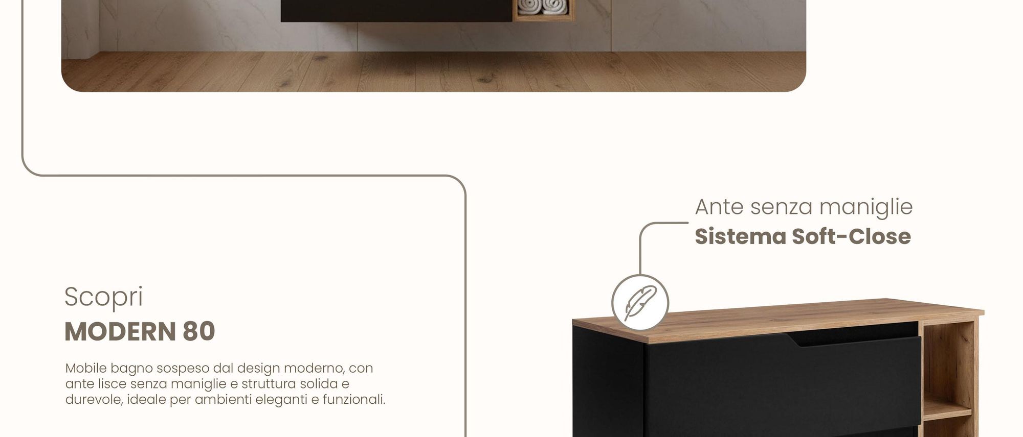 RODAN, mobile bagno, mobile sotto lavabo, mobile bagno moderno, mobili per il bagno