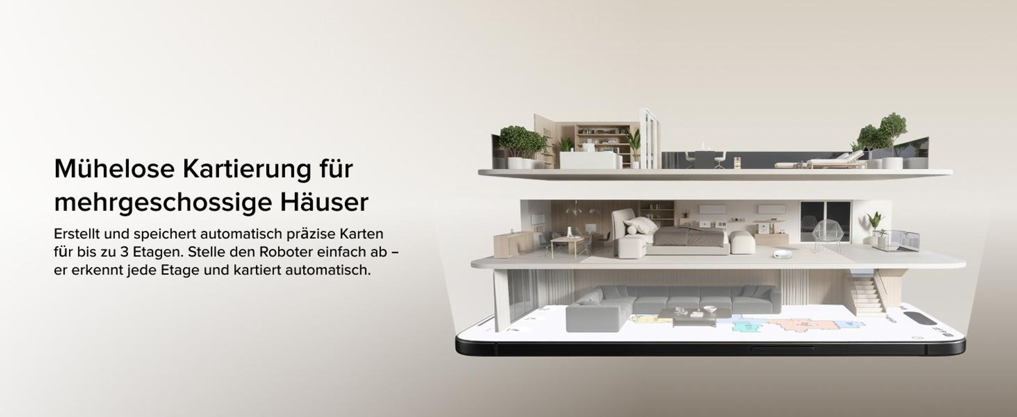 Roborock Qrevo Curv 2 Pro Staubsauger Roboter, 25.000 Pa Saugroboter mit Wischfunktion und Wischmopp-Hebefunktion, 100 °C Moppwäsche mit heißem Wasser