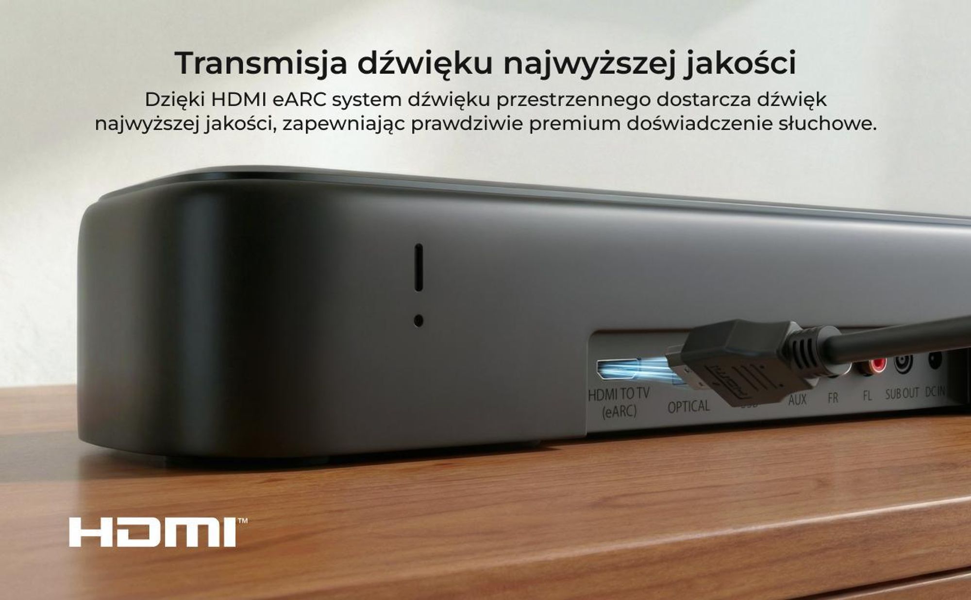 ULTIMEA Aura S5T Soundbar 7.1 Dolby Atmos z subwooferem, system dźwięku przestrzennego, sterowanie przez aplikację, 4 głośniki surround, 420 W