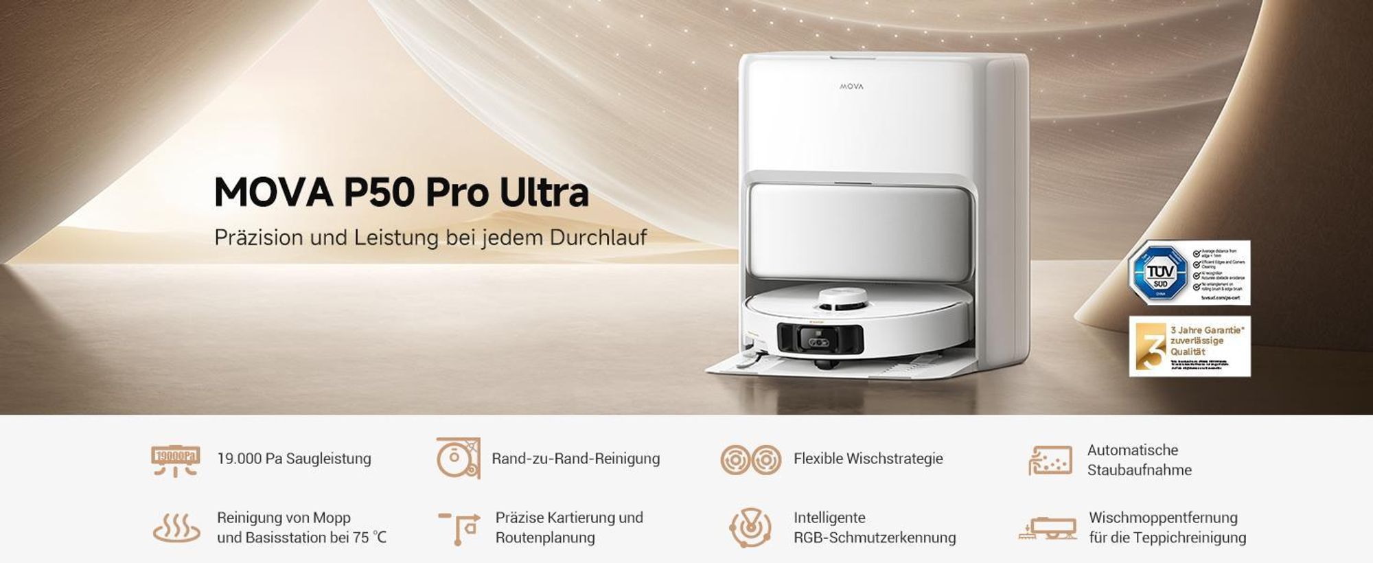 MOVA P50 Ultra Präzision und Leistung bei jedem Durchlauf