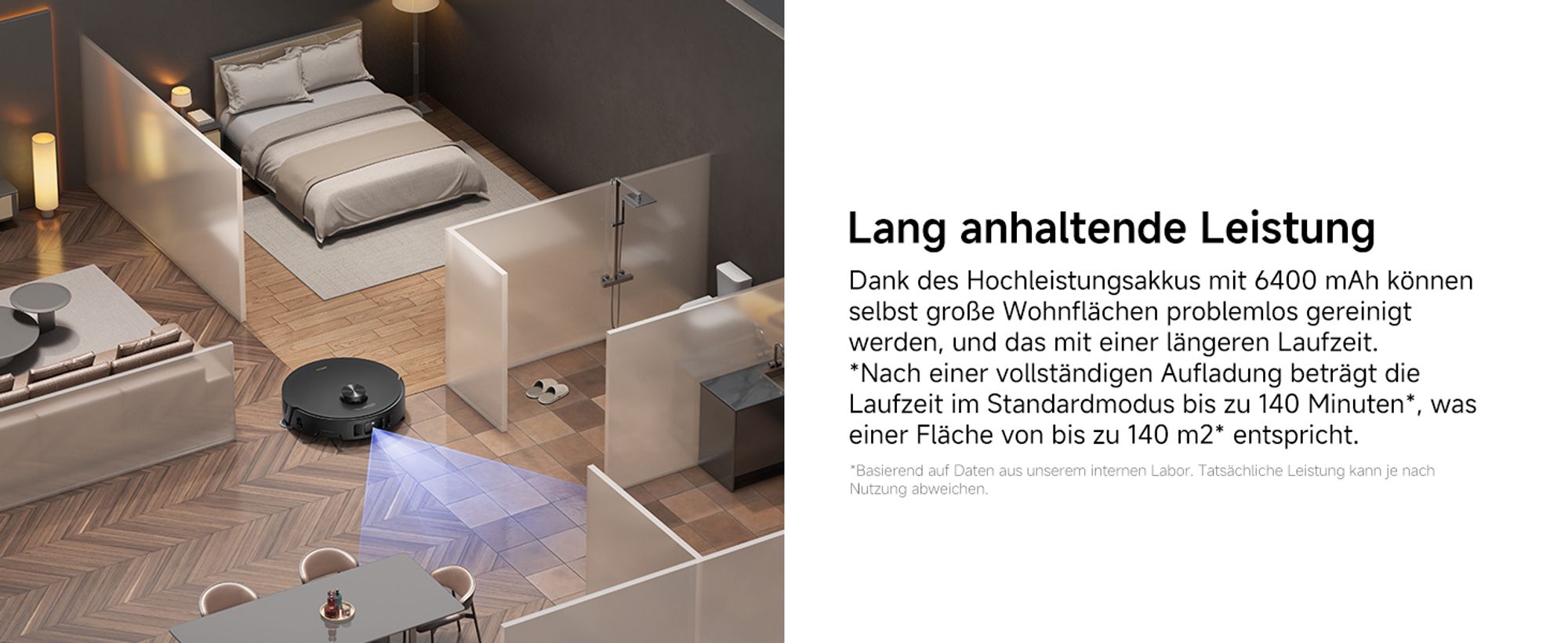 MOVA Z50 Ultra Saugroboter mit Wischfunktion, 19.000 Pa, HydroSync streifenfreies Wischen, 36 °C Selbstreinigung, Mehrfach-Schmutzerkennung, Schwarz