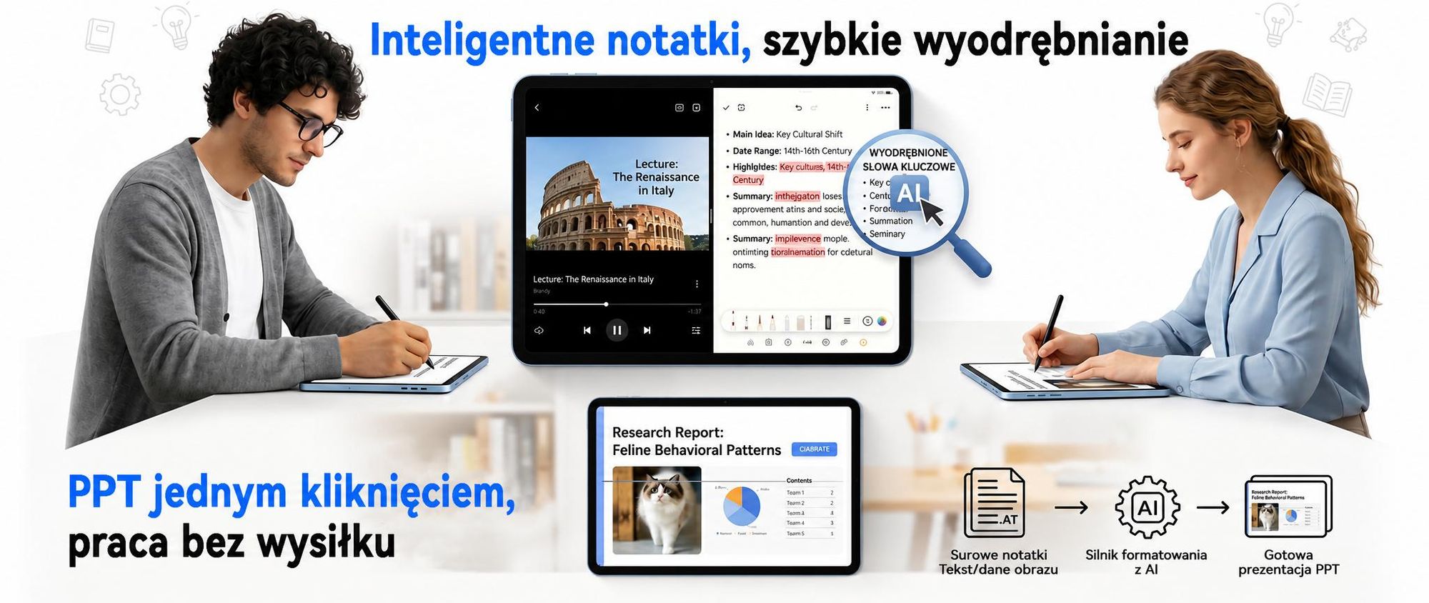 TABWEE T70, tablet 11 cali, 32 (8+24) GB pamięci, 256 GB pamięci wewnętrznej, system Android 16, bateria 8000 mAh, Bluetooth 5.0, rozpoznawanie twarzy, certyfikat Widevine L1, certyfikat Rheinland. W zestawie: klawiatura, mysz, rysik