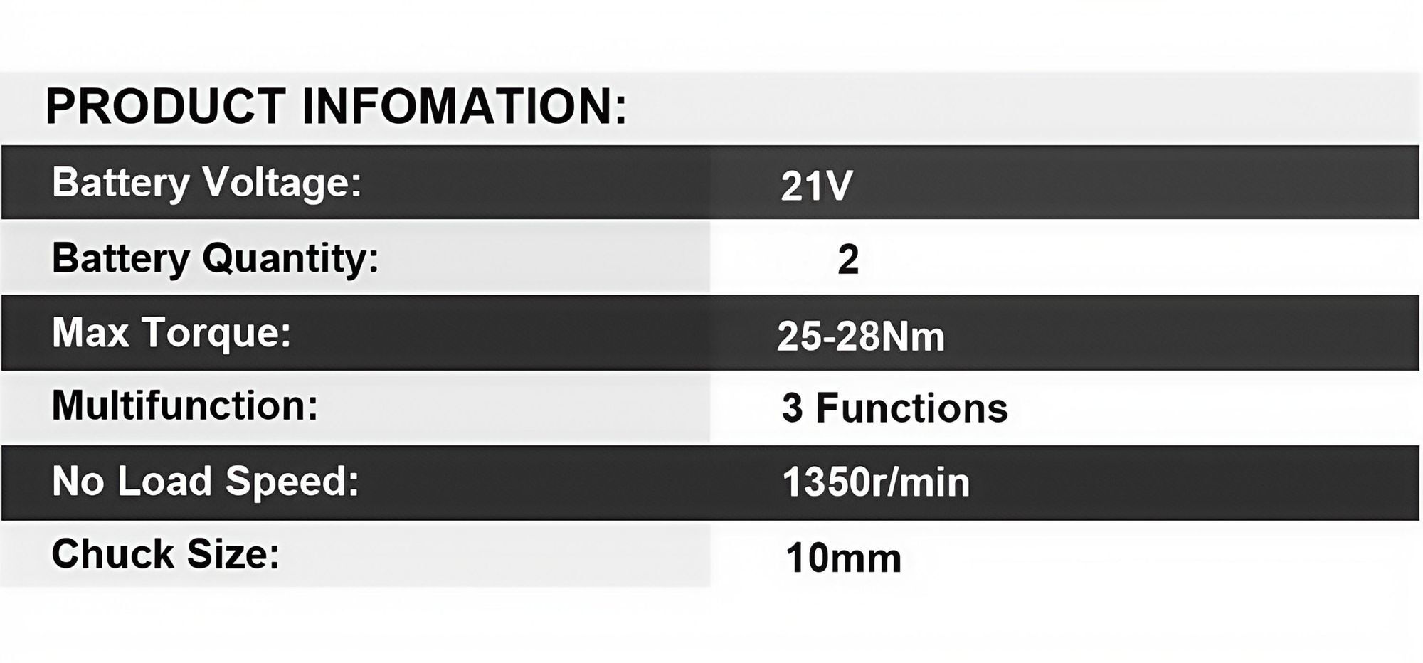 21V Akkuschrauber Set Akku Bohrschrauber - 2 Akkus 1.5Ah 50Nm 2 Gang 25 Drehmomentstufen LED Licht ， mit Werkzeugkasten