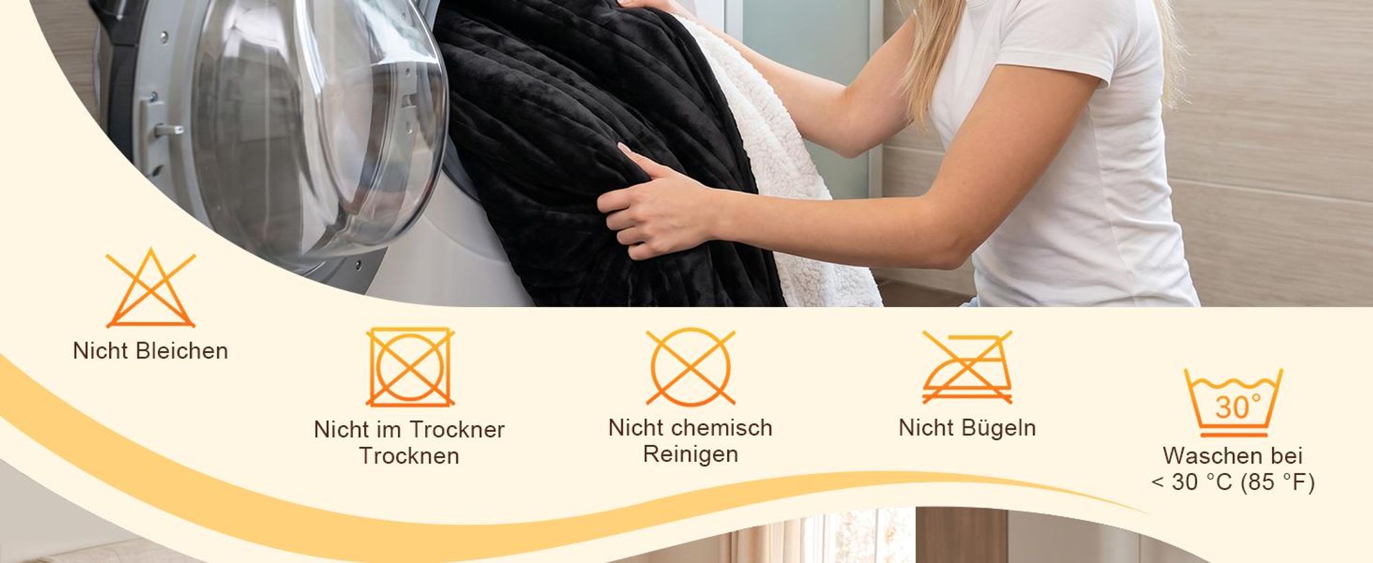 ZMH Coperta riscaldante elettrica 200x180 cm, nera. Coperta riscaldante morbida con timer, 6 impostazioni di temperatura, sotto-coperta riscaldante in flanella, ideale per letto e divano
