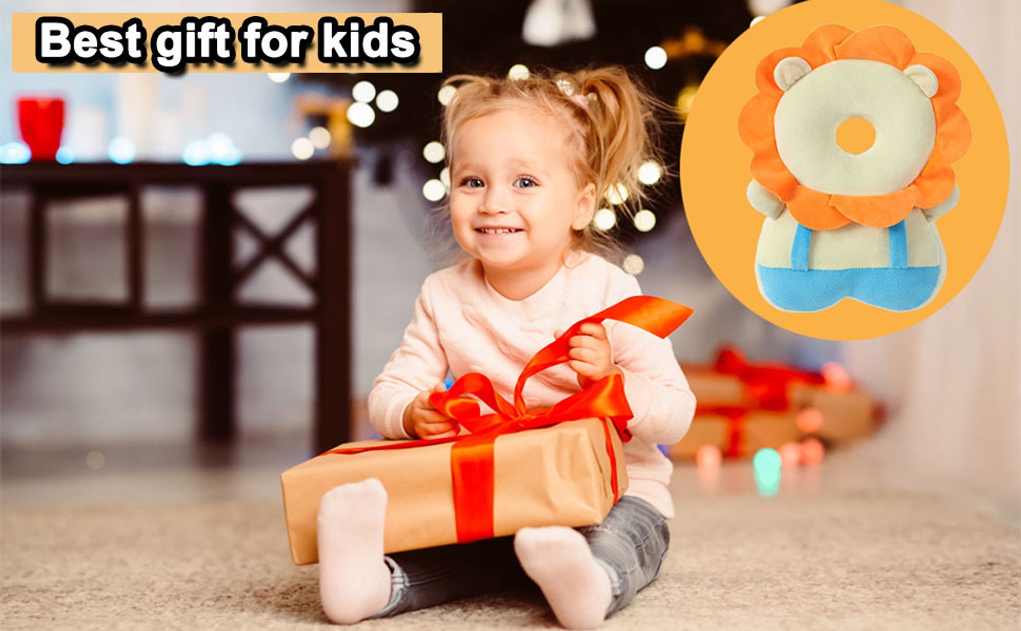 Baby Kopfschutz Rucksack, Baby Head Schutzpolster Atmungsaktive Sicherheitskissen, für Kleinkinder Krabbeln und Laufen Lernen(4-24 Monate)