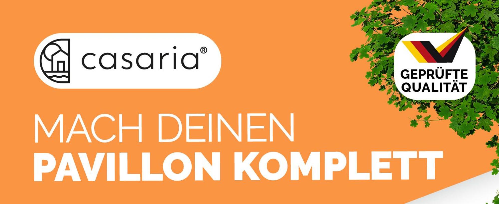 CASARIA 2x Seitenteilen für Pavillon 3x3m Rot