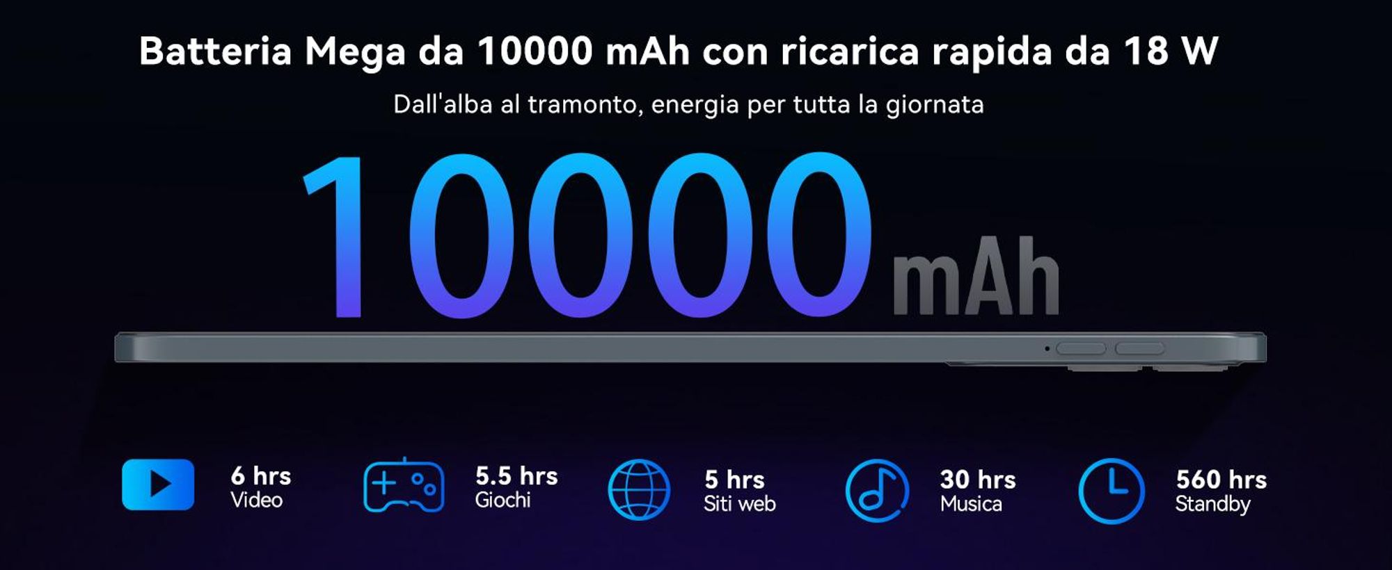 Tablet TABWEE T60Pro da 13,4" con Android 16, 24 GB (8+16) + 256 GB/2 TB TF, batteria da 10.000 mAh, display Incell 2K/120 Hz/5G WiFi, con custodia/mouse/tastiera/auricolari con cavo