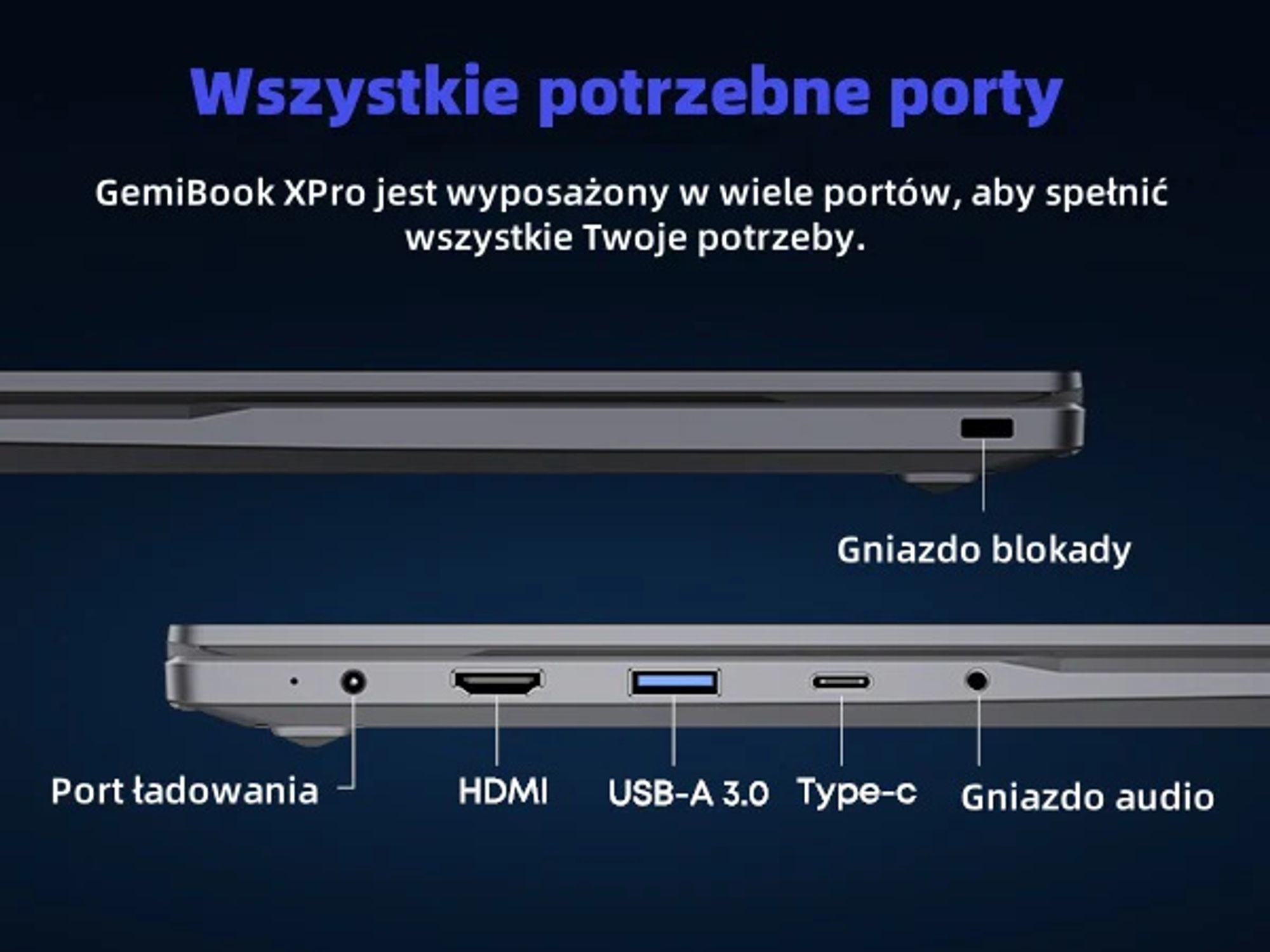 Laptop CHUWI GemiBook XPro - Procesorem Intel N100 Ekran 14.1" Windows 11 8GB +256GB Baterią 5000mAh - Szary