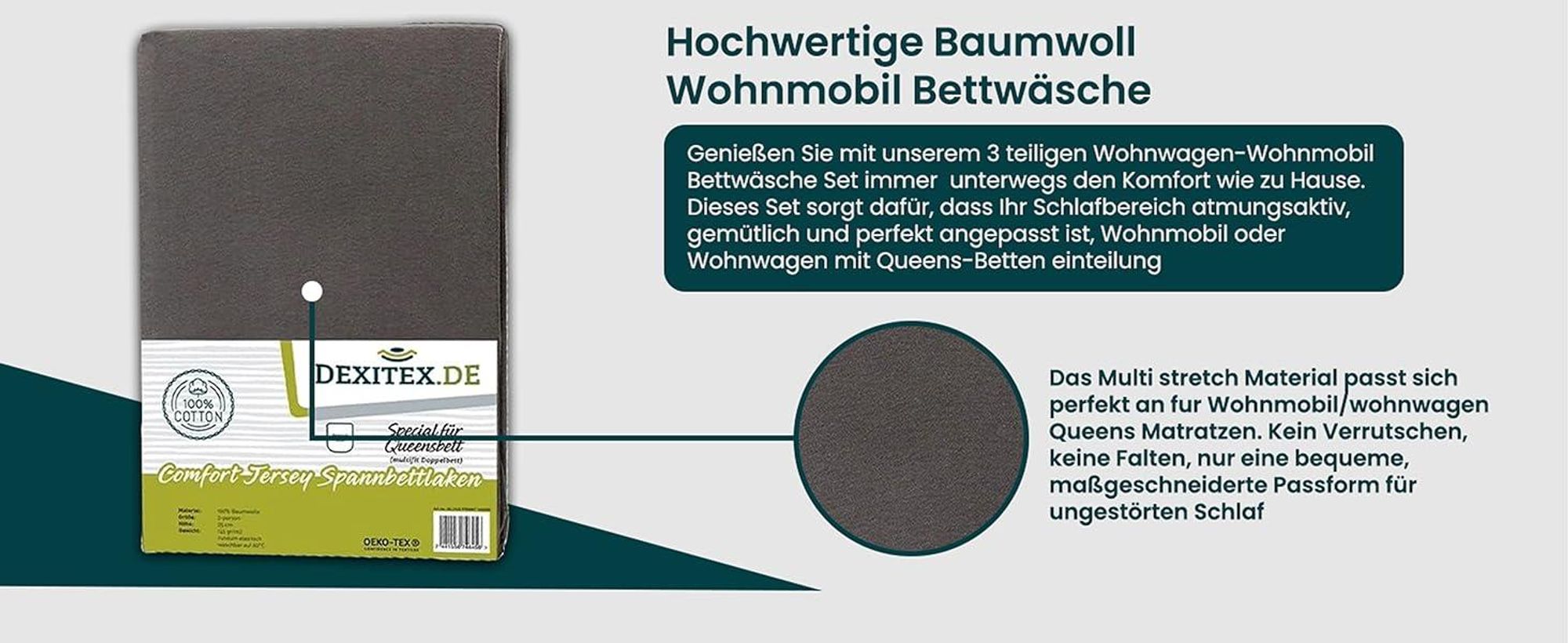 hochwertige Baumwollbettwäsche für Wohnmobile