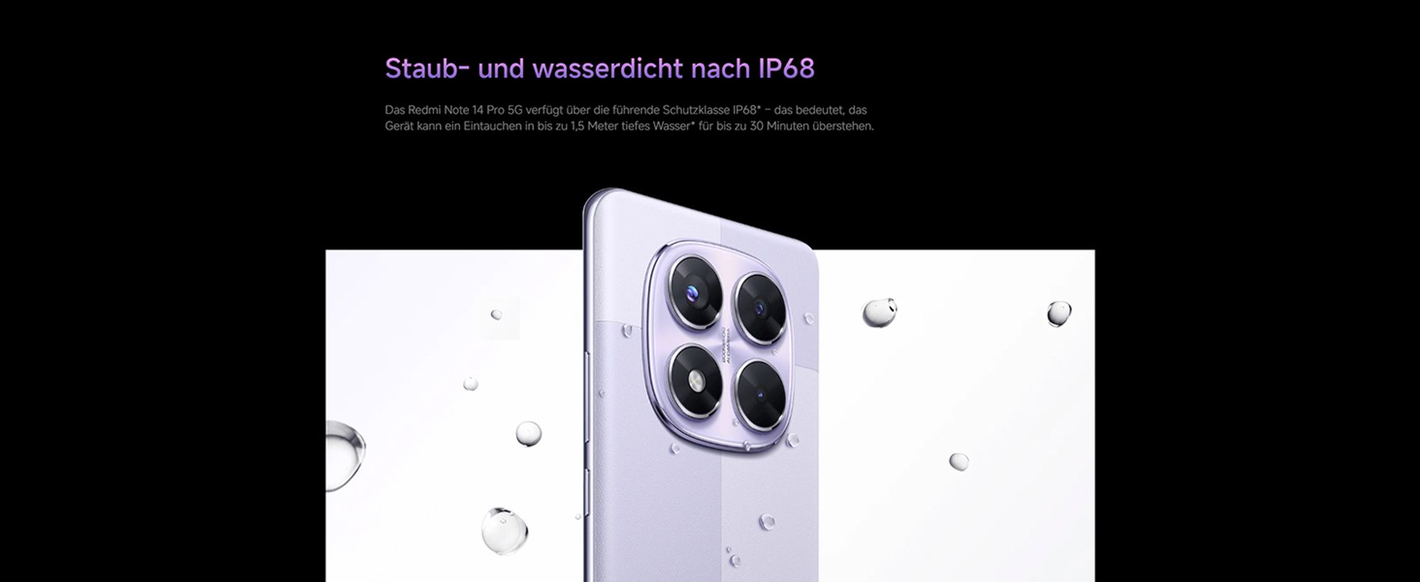 Xiaomi Redmi Note 14 Pro 5G Smartphone 12/512GB Lila Ladegerät