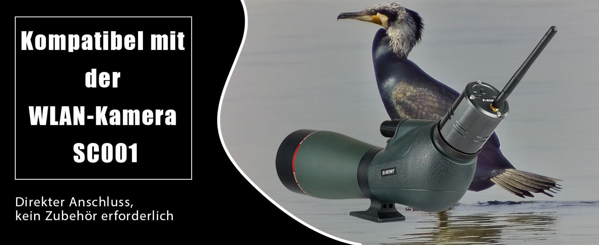 Svbony SV406P 80ED Spektiv, Austauschbares 1,25 Zoll Okular, ED Glas BaK4 Prisma FMC Optik wasserdichte Spektive für Vogelbeobachtung