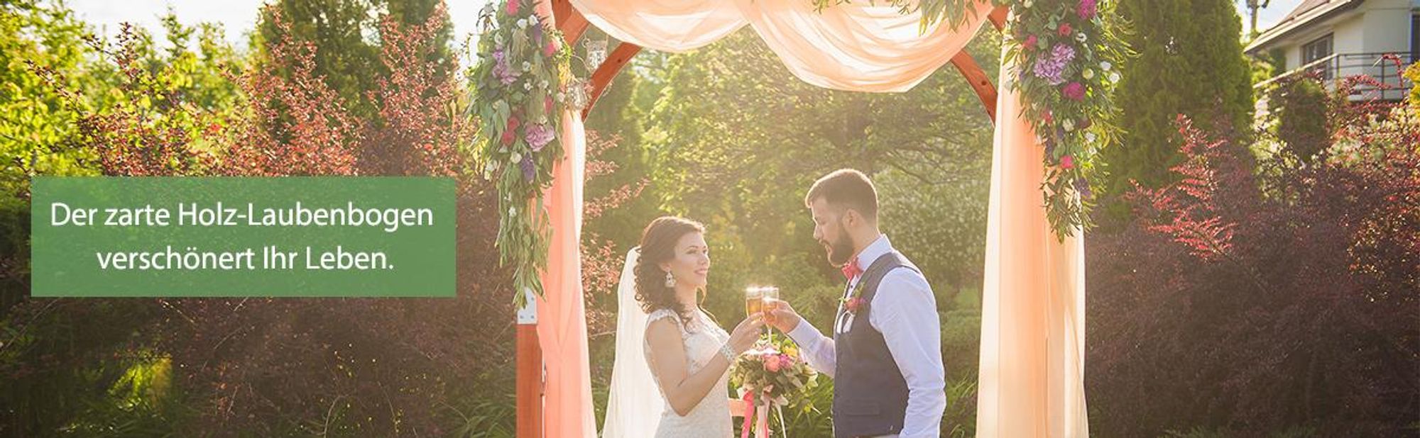 COSTWAY Rosenbogen Holz, Gartenbogen für Kletterpflanzen, Rosengitter Torbogen Rankhilfe, Rankgitter Rosenpavillon, Rankbogen für Hinterhof Veranda Hochzeit Party