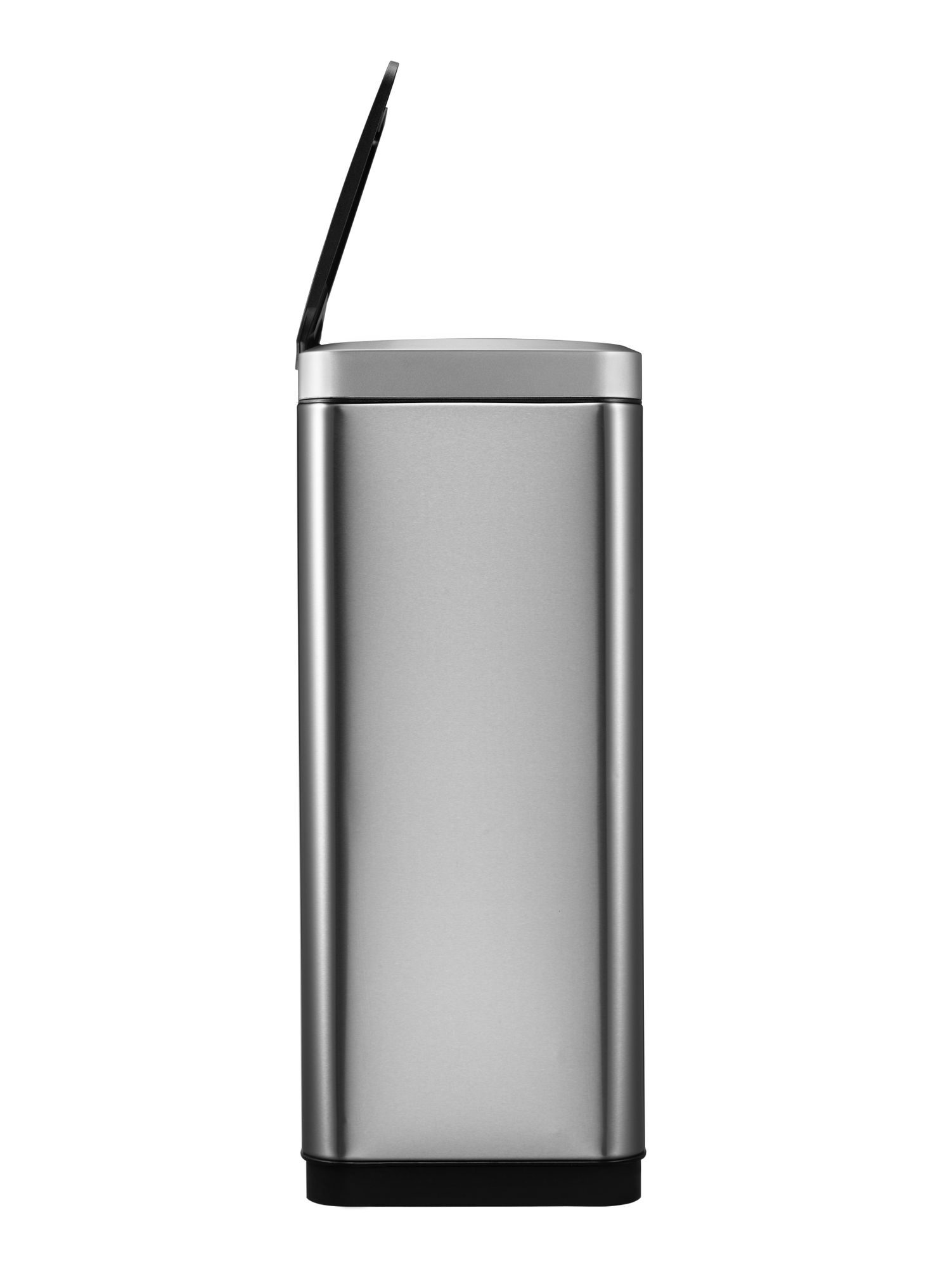 EKO - Mirage Sensor Abfalleimer 20+20 Liter - Stainless steel Plastic - Matt Edelstahl, Schwarz