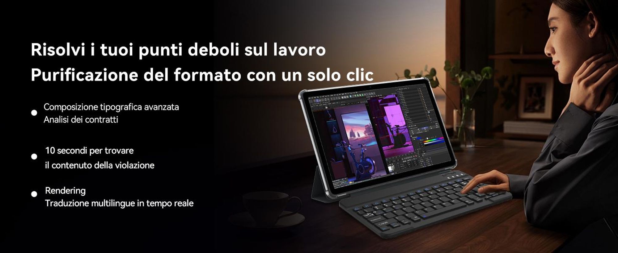 Tablet TABWEE T60Pro da 13,4" con Android 16, 24 GB (8+16) + 256 GB/2 TB TF, batteria da 10.000 mAh, display Incell 2K/120 Hz/5G WiFi, con custodia/mouse/tastiera/auricolari con cavo