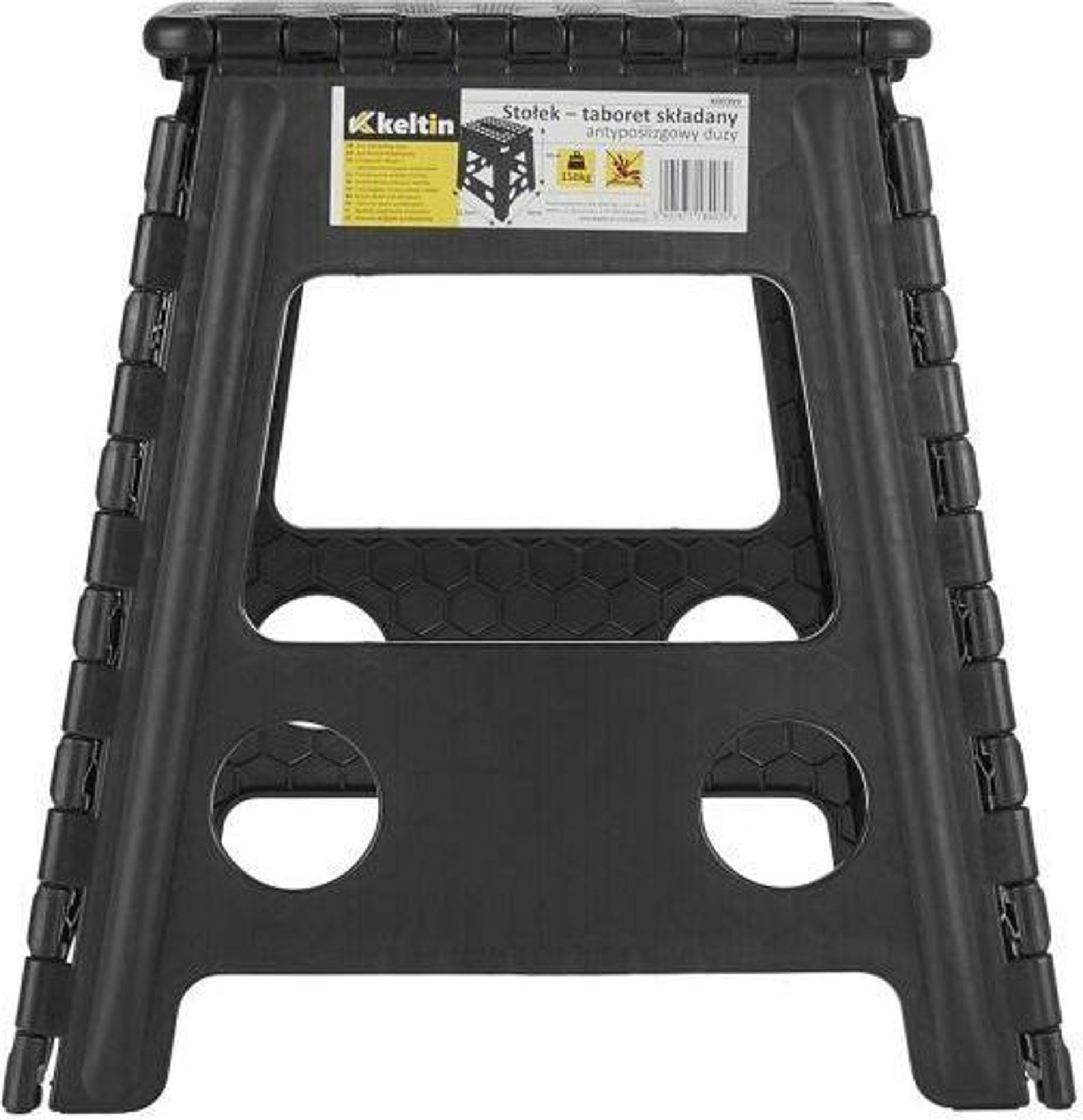 GEKO | Składany taboret, 40cm, 150kg, składany taboret dla dzieci, dorosłych | Taboret do kuchni, łazienki, na kemping, do ogrodu