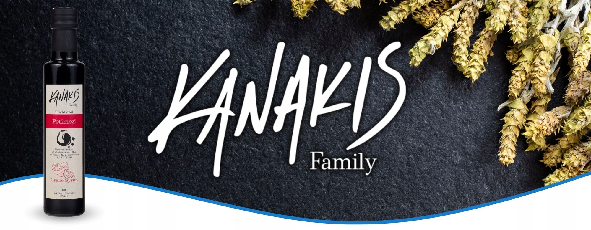 Kanakis | Traubenmelasse - 250 ML - Intensiver Süßgeschmack - Elegante Dunkle Flasche - Natürlicher Süßstoff