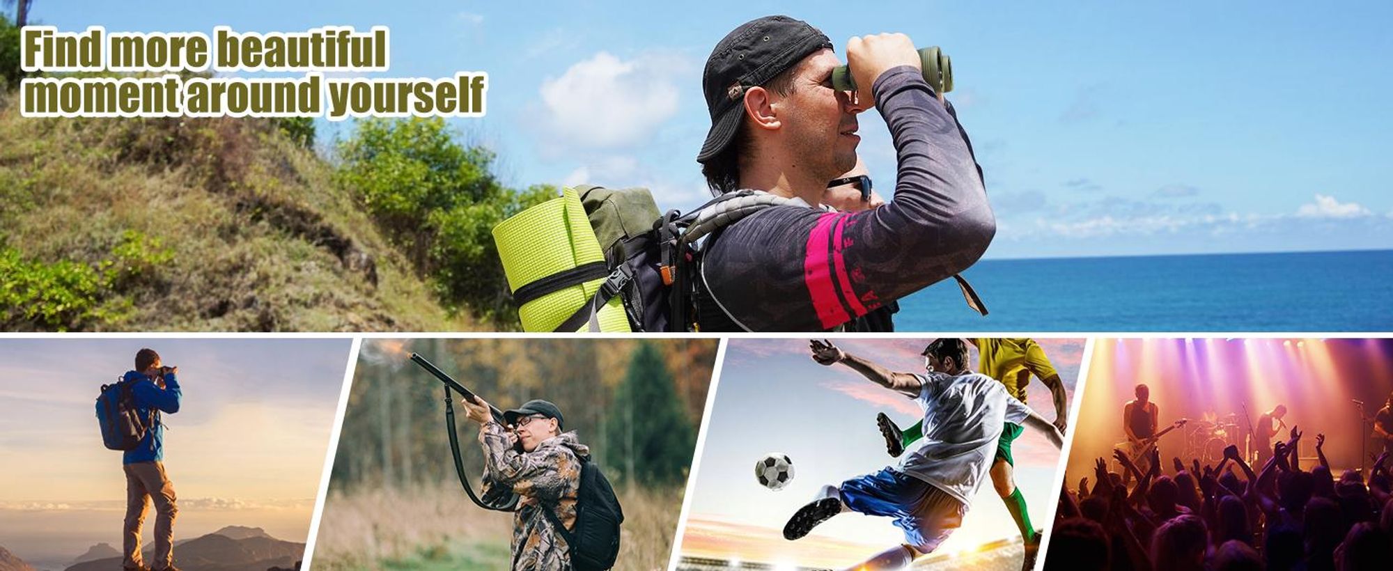 Fernglas, 20x50 HD Ferngläser, Jagdfernglas, Wanderfernglas, Hochauflösendes Teleskop, mit Smartphone Adapte, für Jagd, Vogelbeobachtung, Fußballspiel