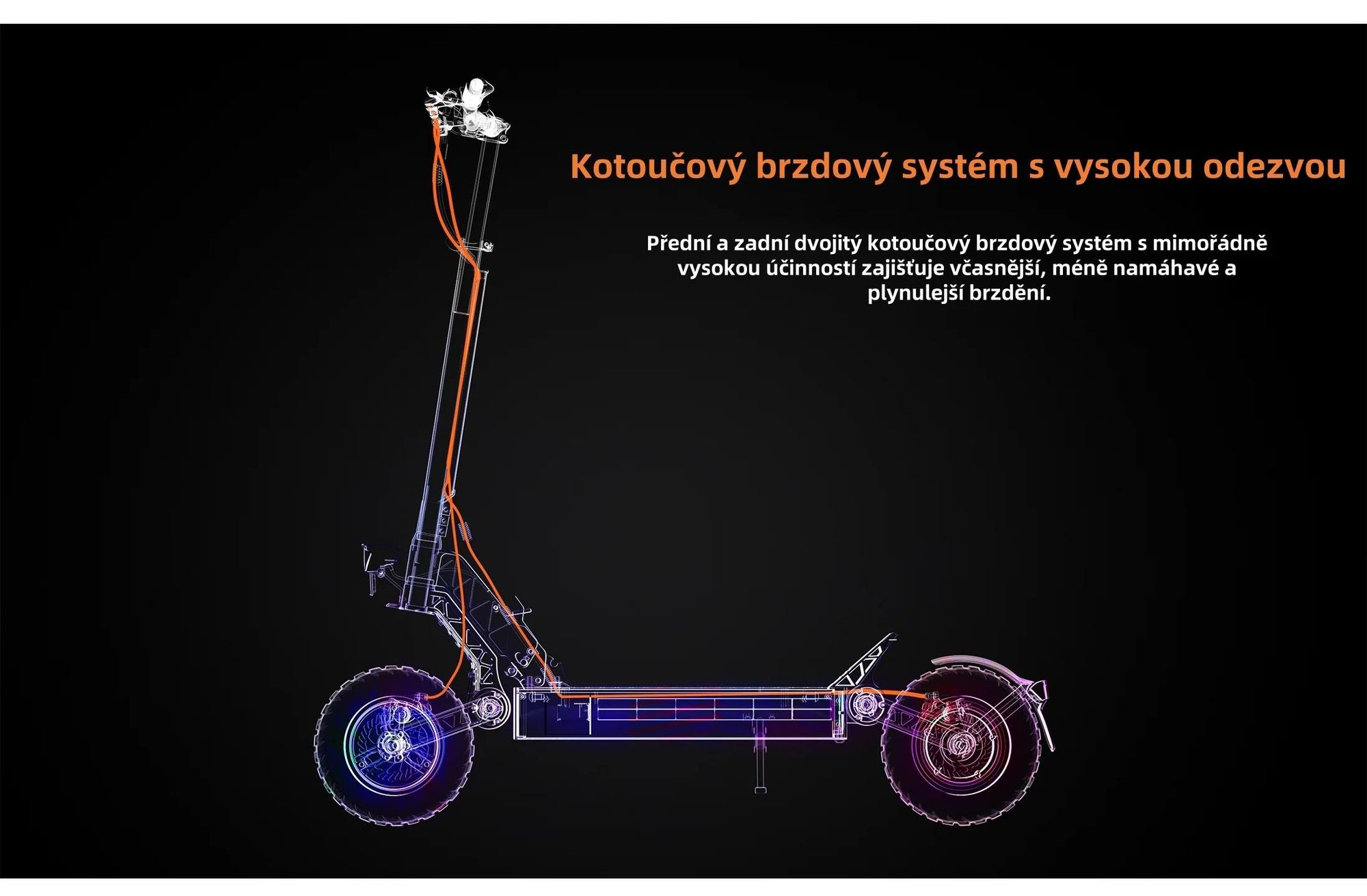 JOYOR S8 Skládací Elektrická koloběžka - 600W Motor 48V26AH Baterie 10 Palcové Pneumatiky Mechanické Disk Brzdy - Černá