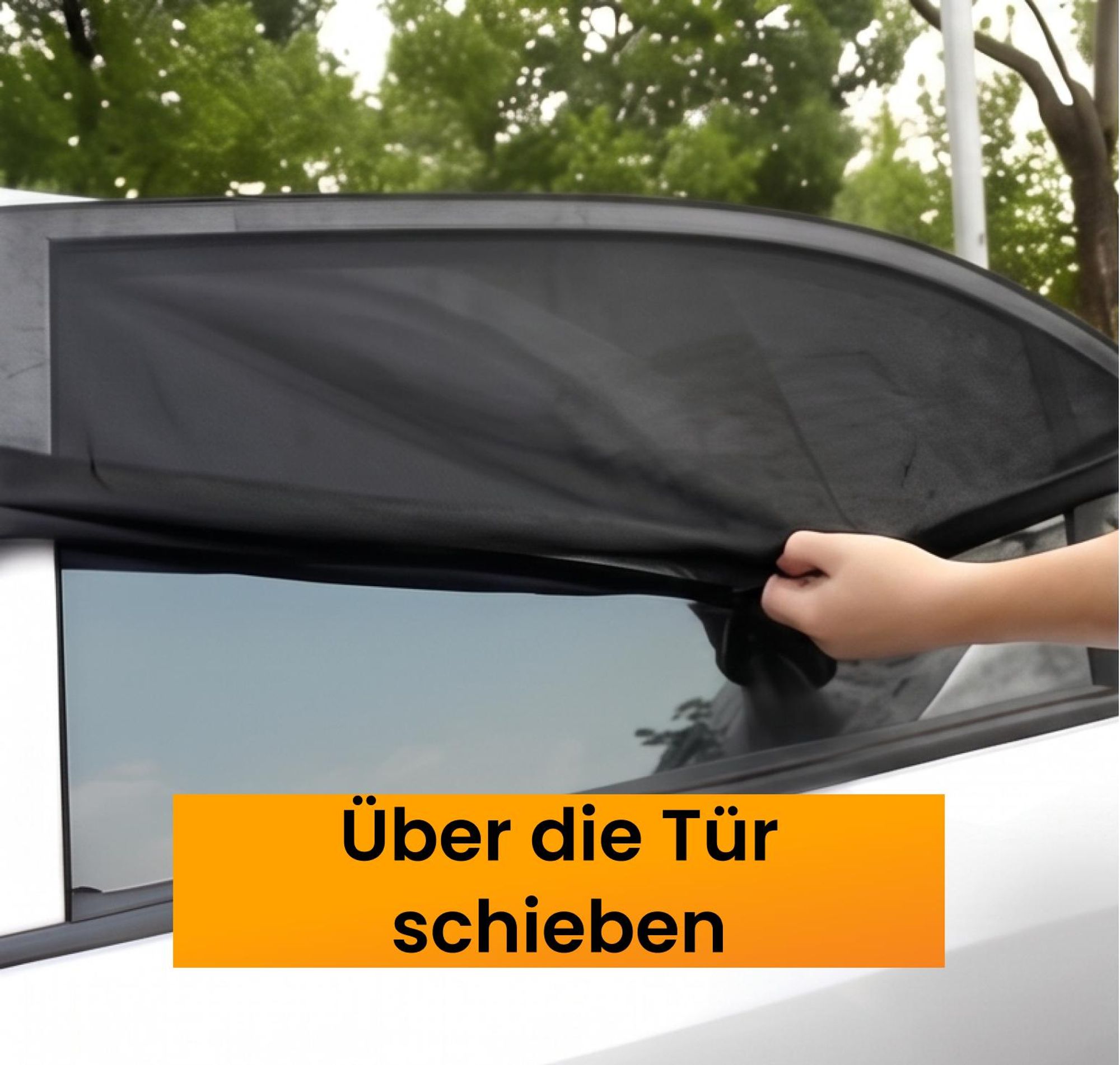 R2B Sonnenschutz Auto, 2 Stück Sonnenschutz Auto Baby, Sonnenschutz Auto hinten, Sonnenschutz Auto Kinder, Sonnenblende, dehnbar & atmungsaktiv Fenster für Sonnenschutz